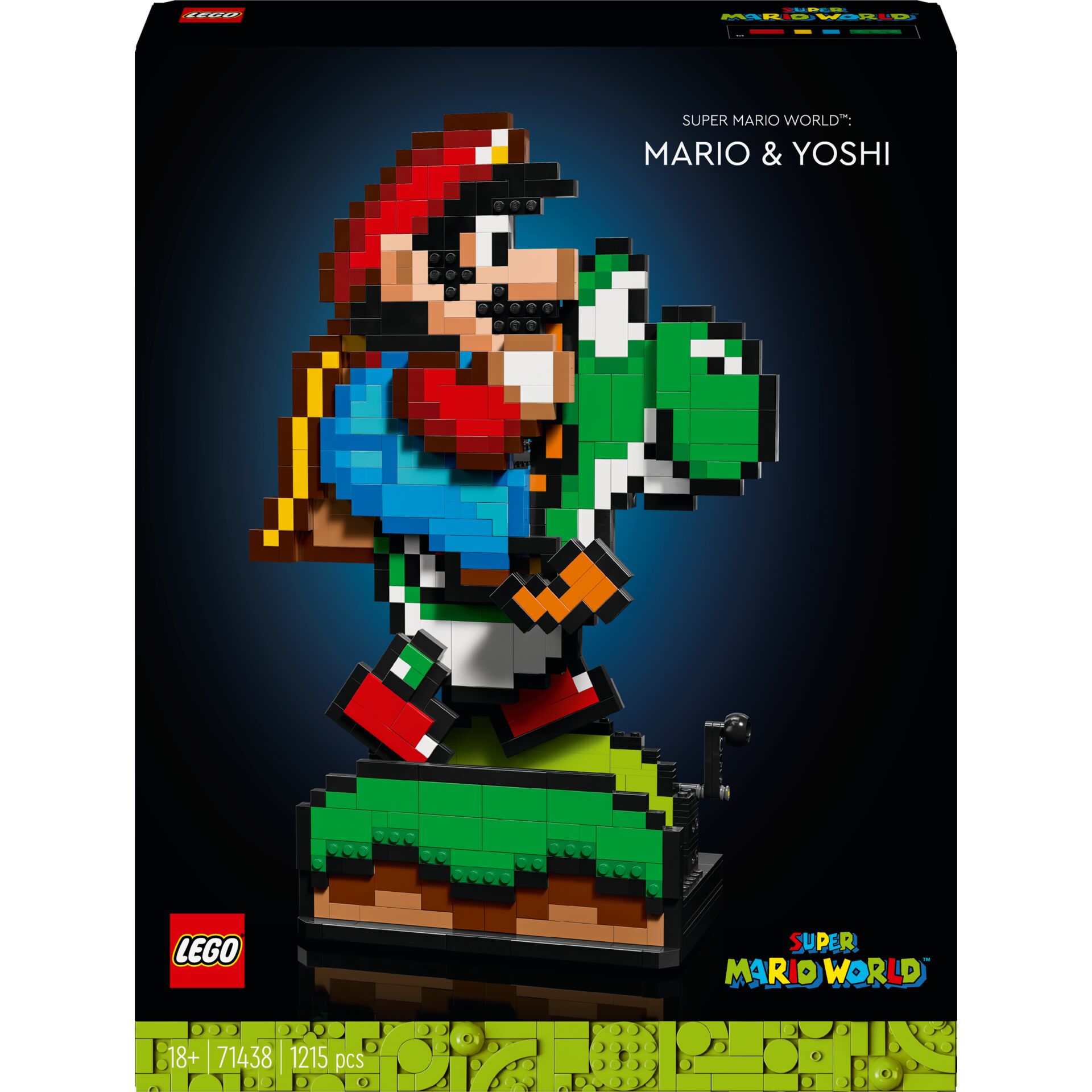Lego, Mario, Yoshi, Super Mario, Statue