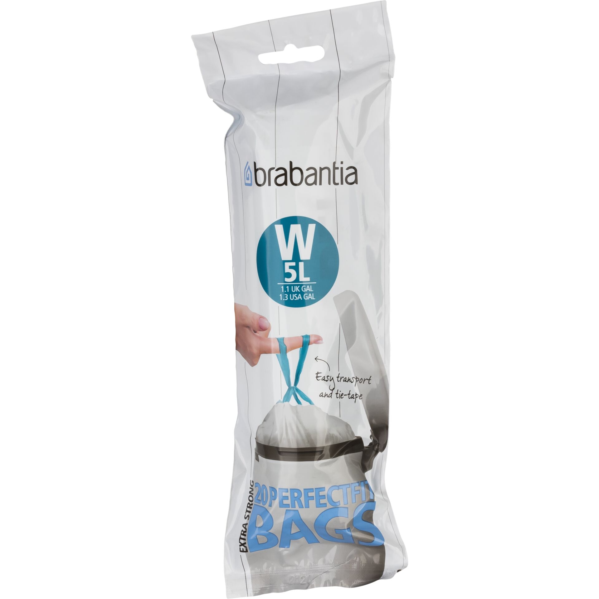 Brabantia PerfectFit Müllbeutel  Typ W, 5 L, 20 Stck