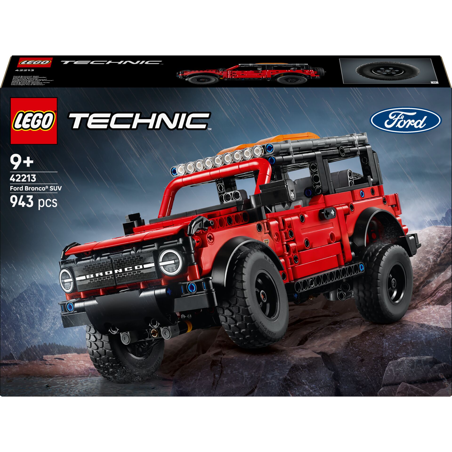 Lego Technic, Ford Bronco, Off-road, SUV, 943 Teile