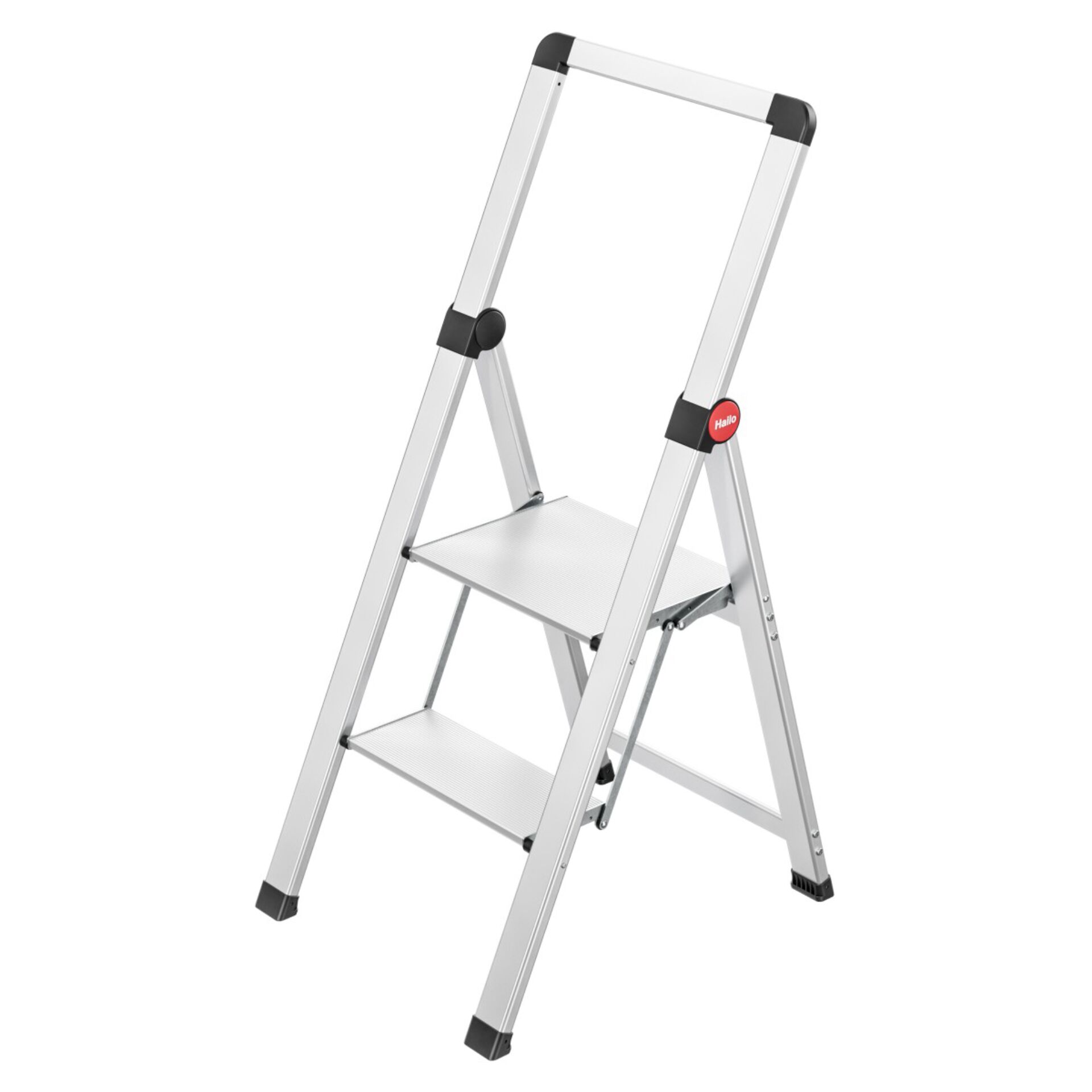Leiterstufe, Trittstufe, Aluminium, zweistufig, Leiter mit Plattform