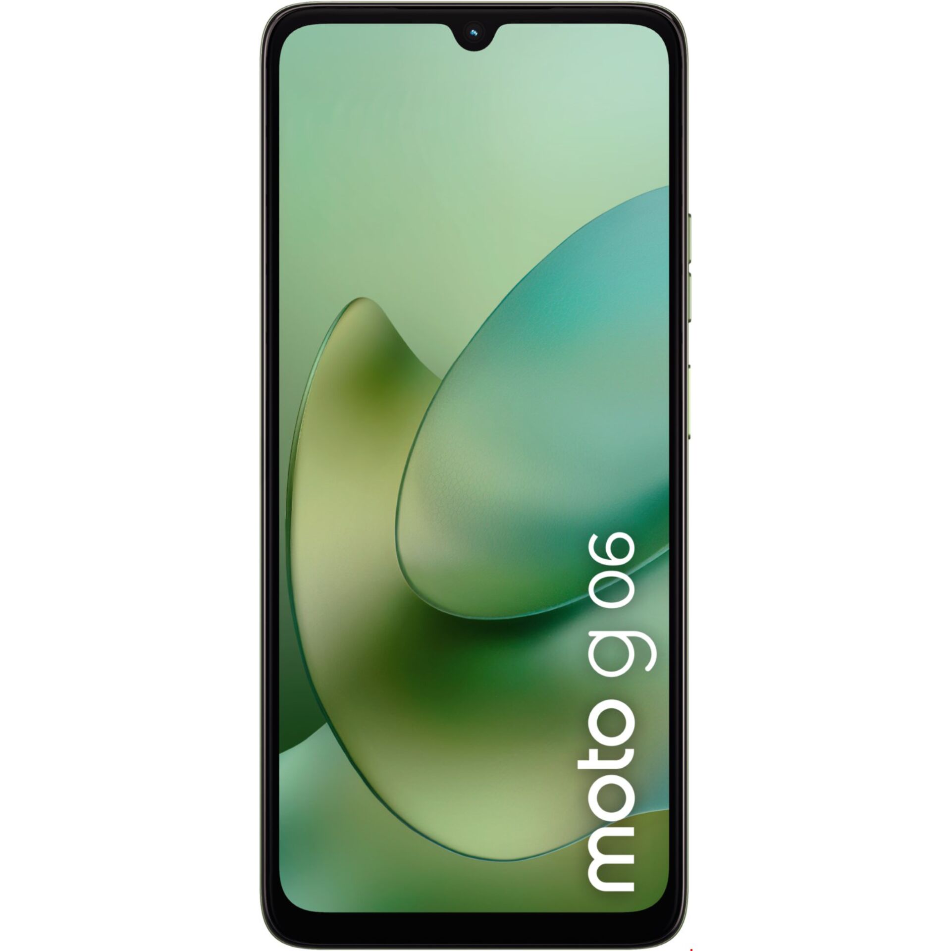 Smartphone, Green back, Tall display, Notch, Dual SIM