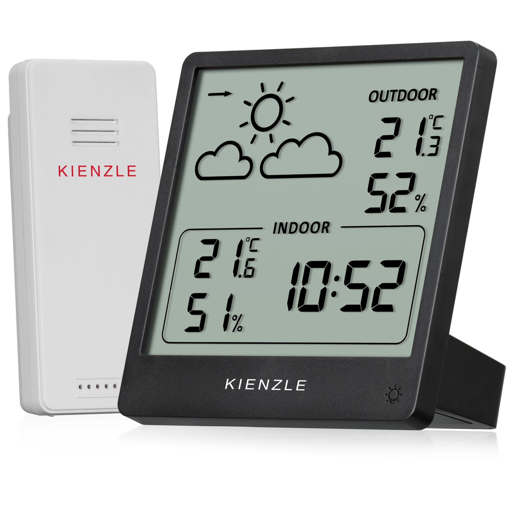 Wetterstation, Digitale Anzeige, Innen/Außen, Termometer, Hygrometer