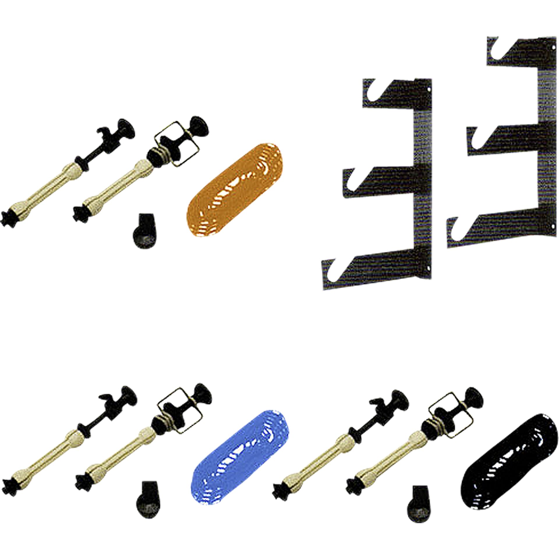 Walimex 3-fach Hintergrund  Wandmontageset, 3er Set