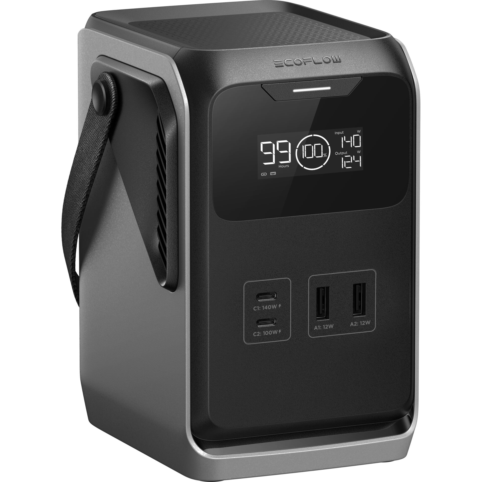 Notstromaggregat, Powerstation, Tragbar, USB-C, Display