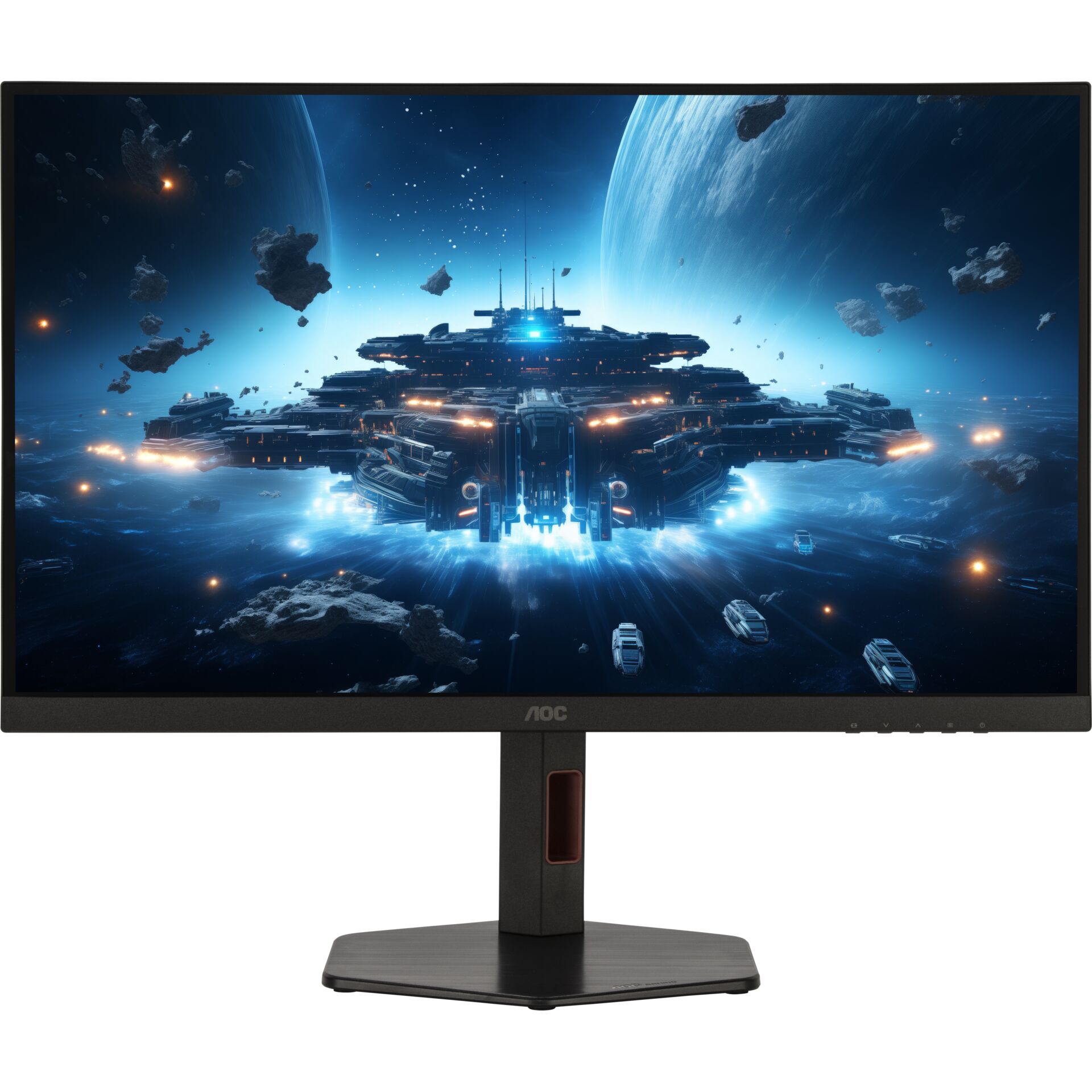 monitor, gaming, großer bildschirm, standfuß, rahmenlos