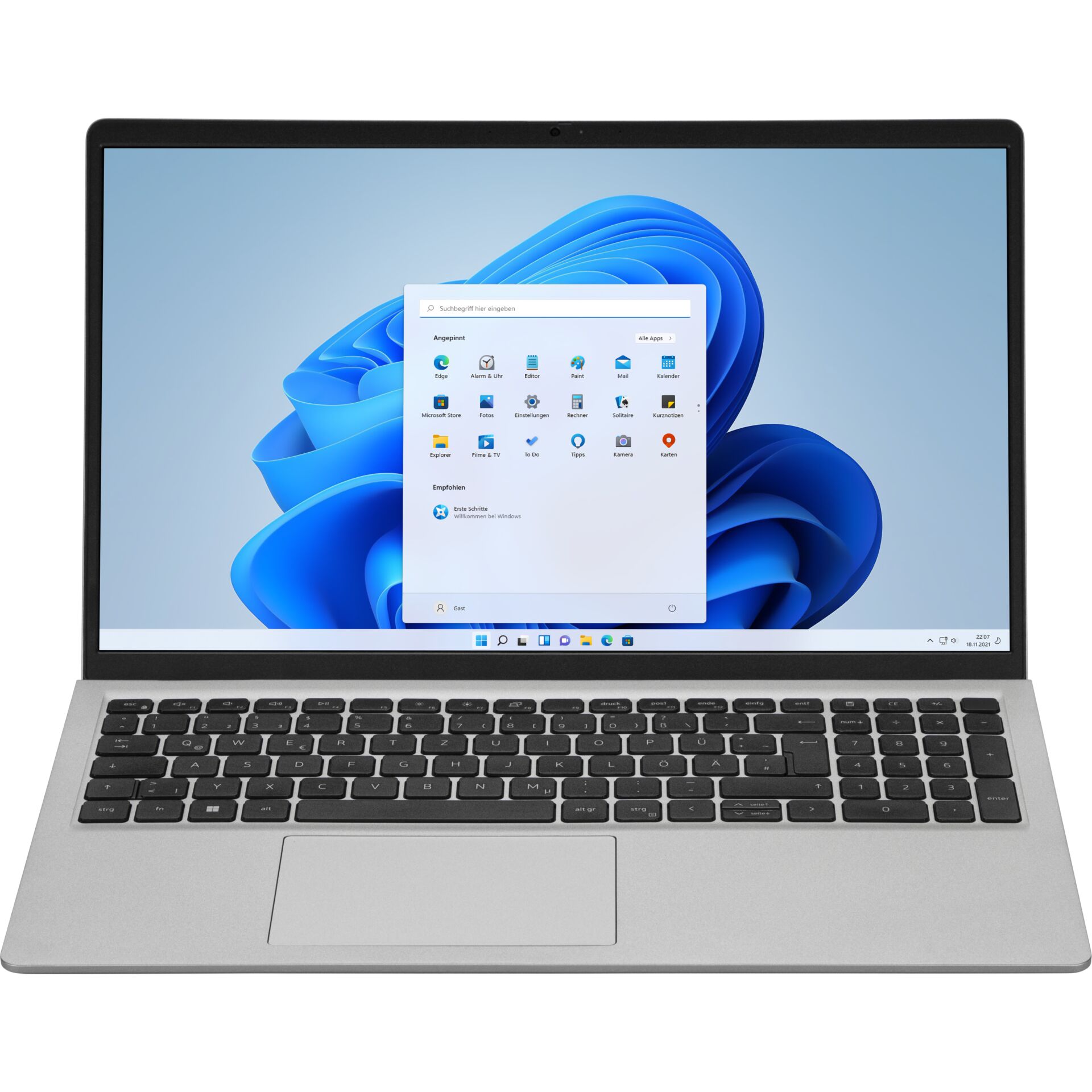 laptop, silber, Tastatur, Bildschirm, Windows