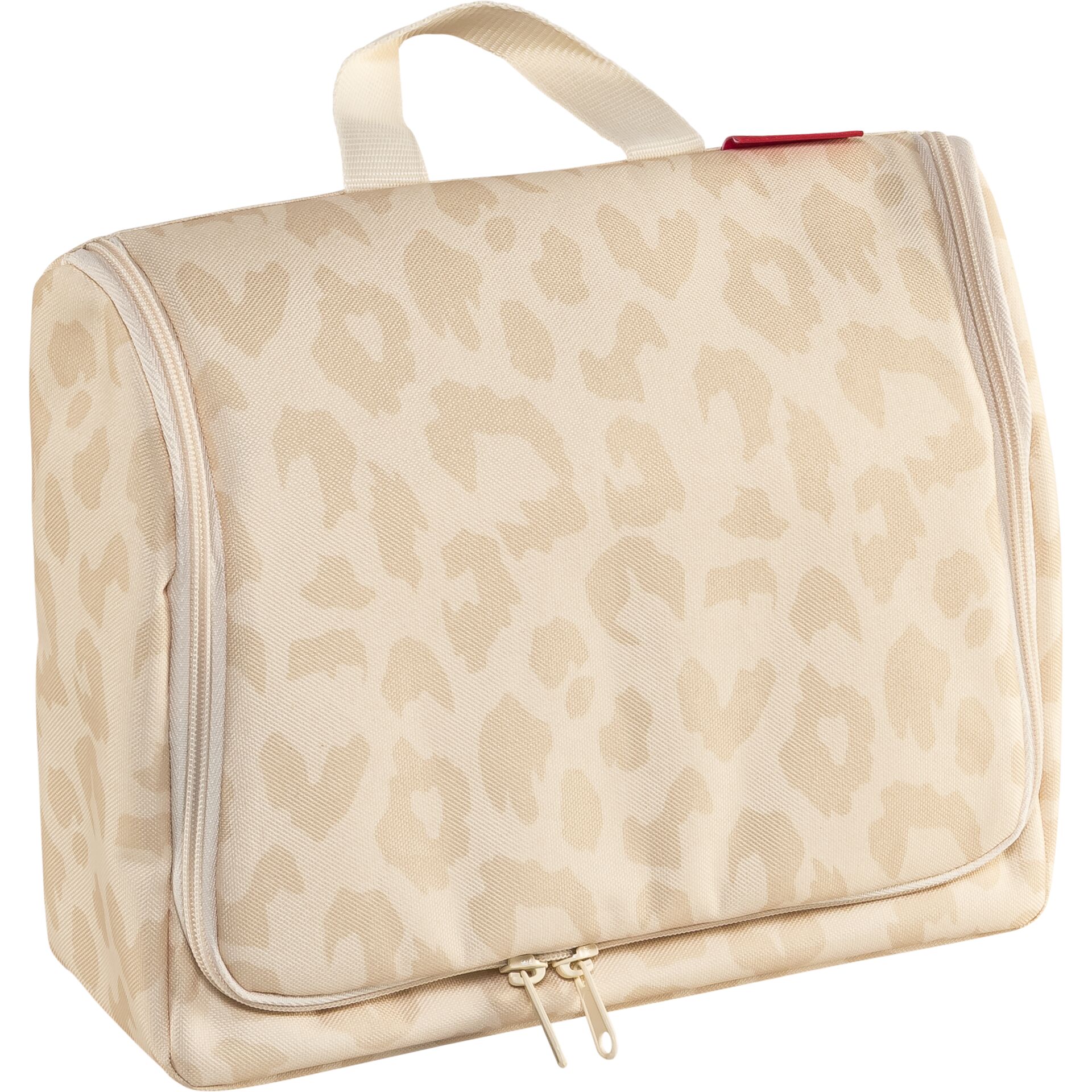 handgepäck, Kulturtasche, Leopardenmuster, Beigemantel, Reiseetui