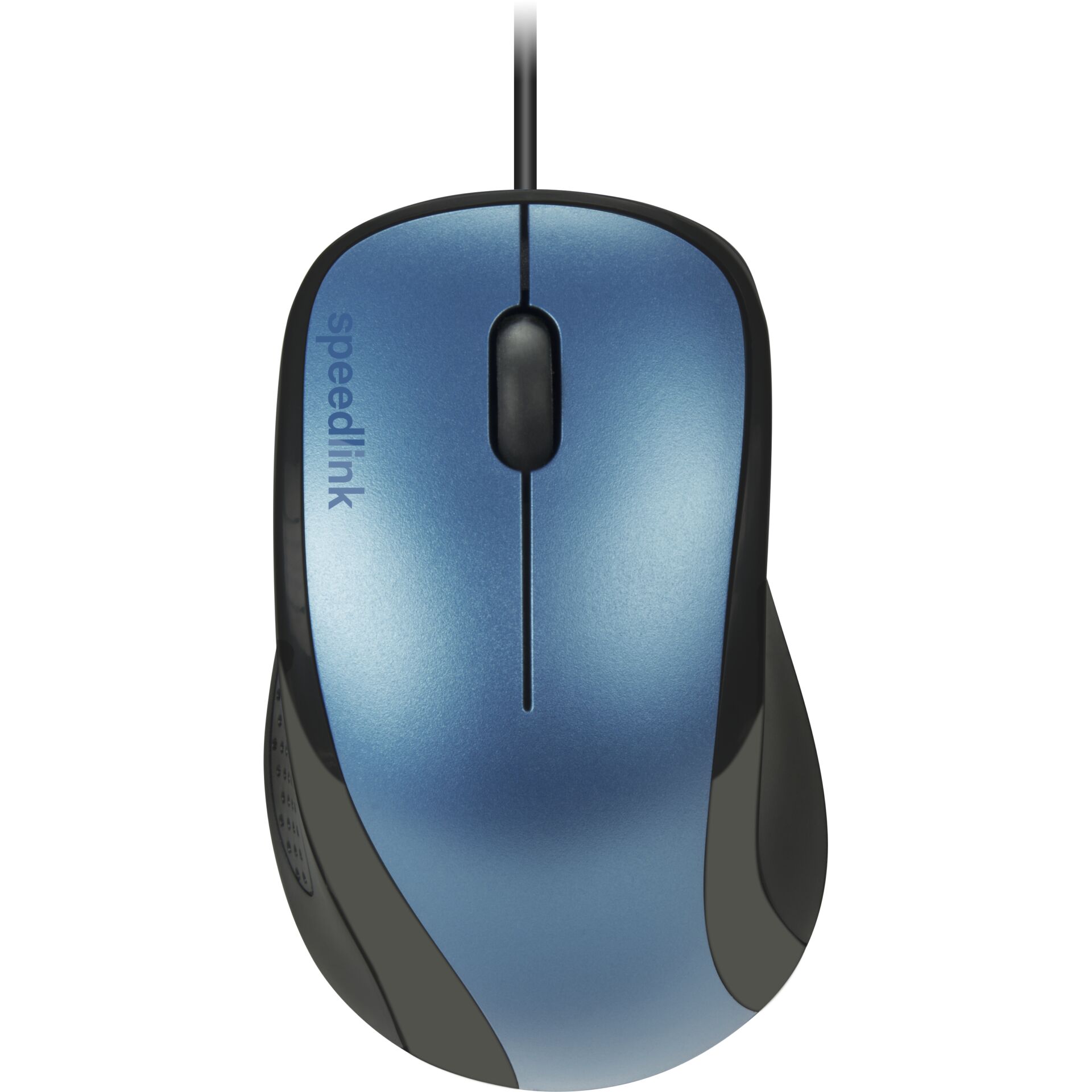 computer-mouse, wired-mouse, blue, scroll-wheel, ergonomic
