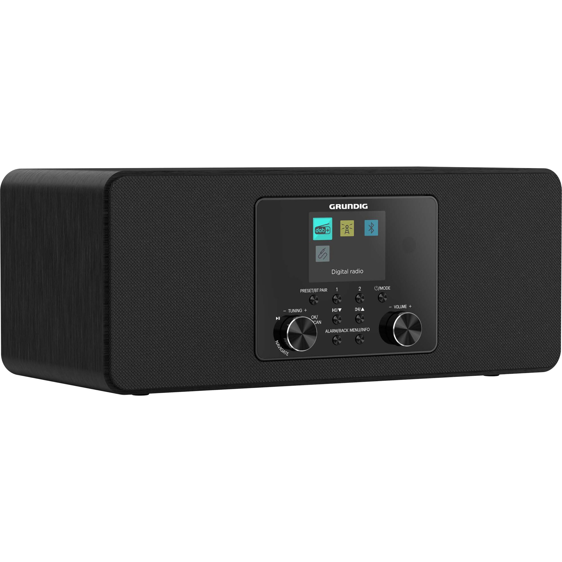 Digitalradio, Bluetooth, LED-Anzeige, Lautsprechersystem, Schwarz