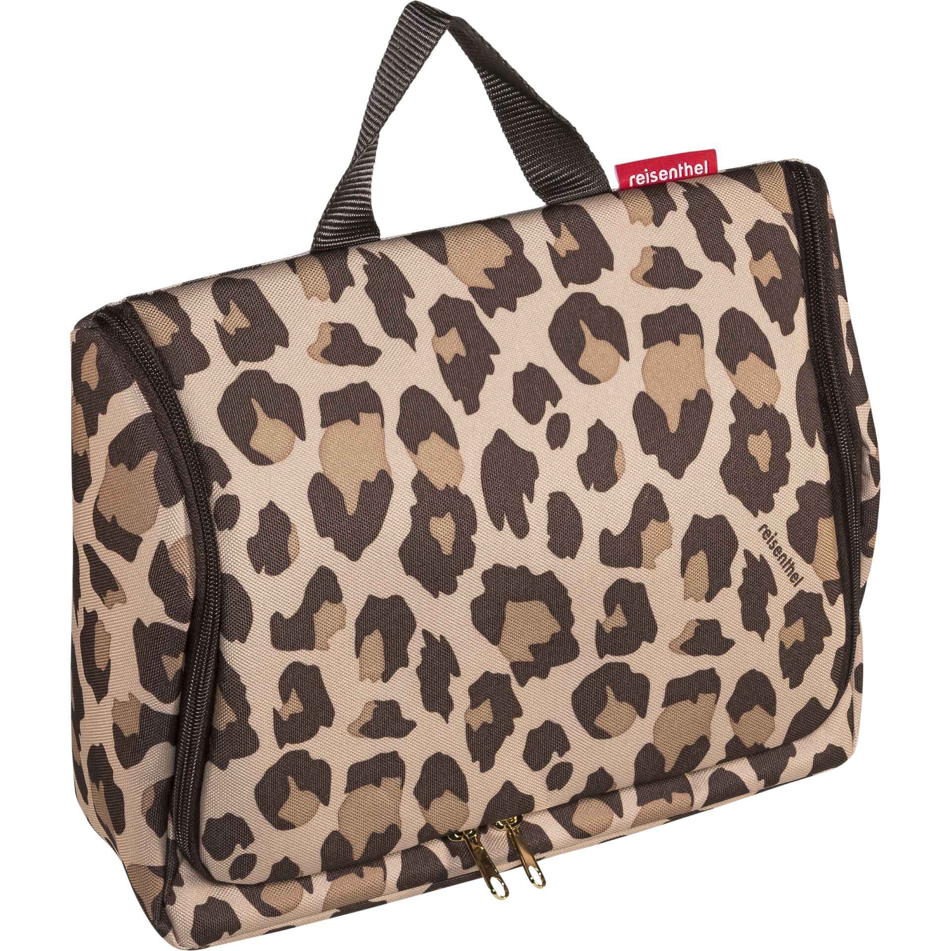 Tasche, Reiseorganizer, Leopardendruck, Kompakt, Reißverschluss