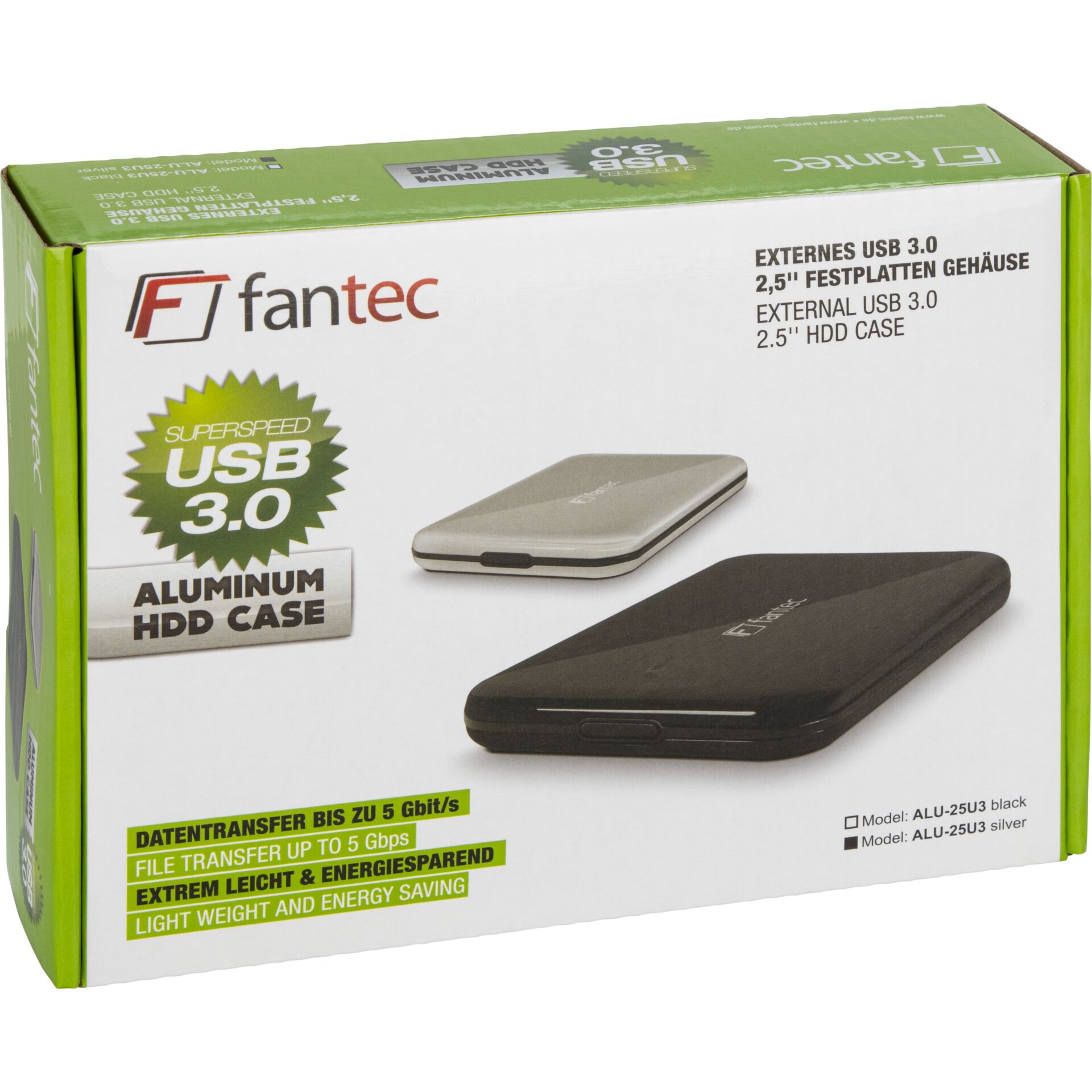 USB 3.0, HDD-Gehäuse, externes Laufwerk, Aluminium, 2,5 Zoll