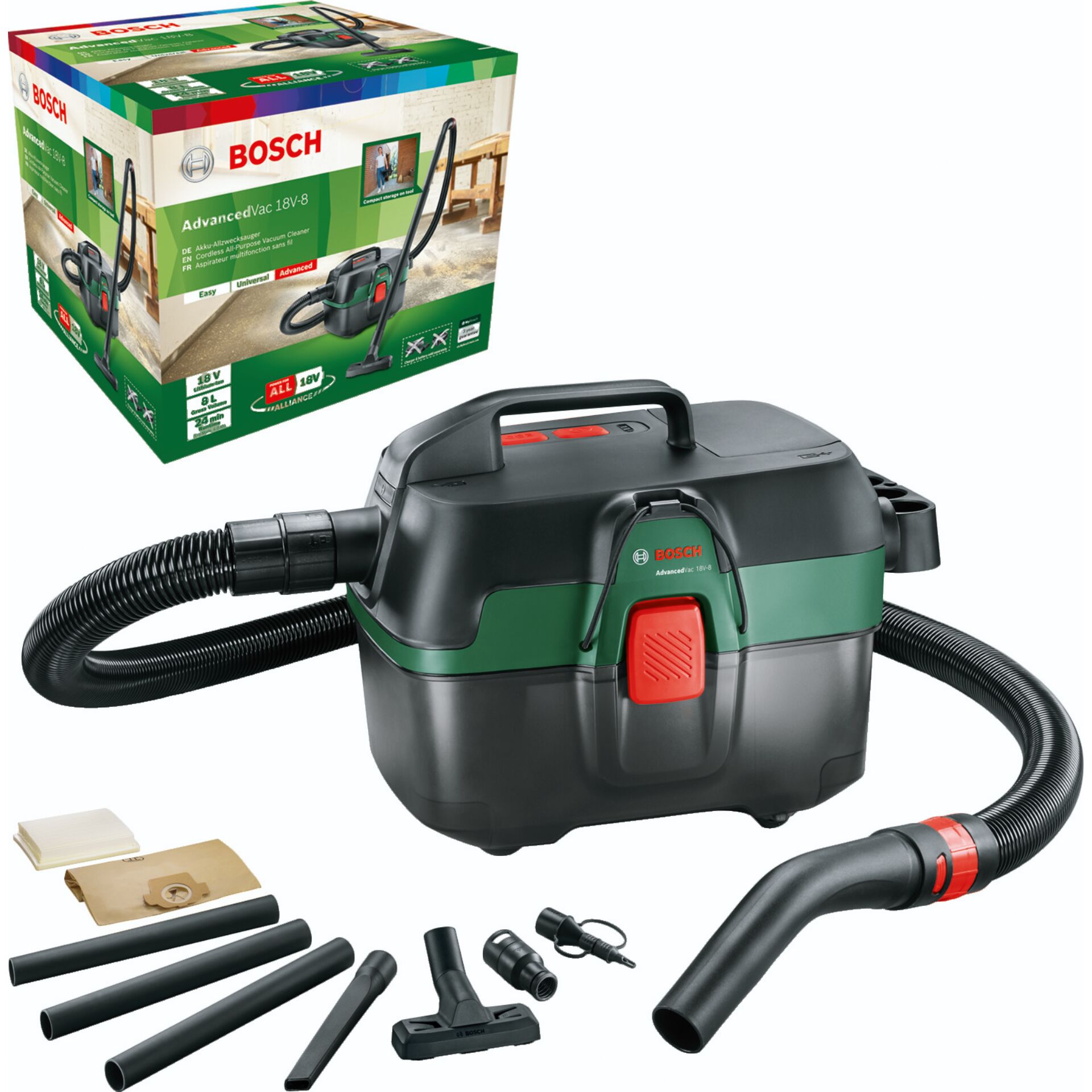 Akkusauger, Staubsauger, Heimwerker, Bosch, Zubehör-Kit