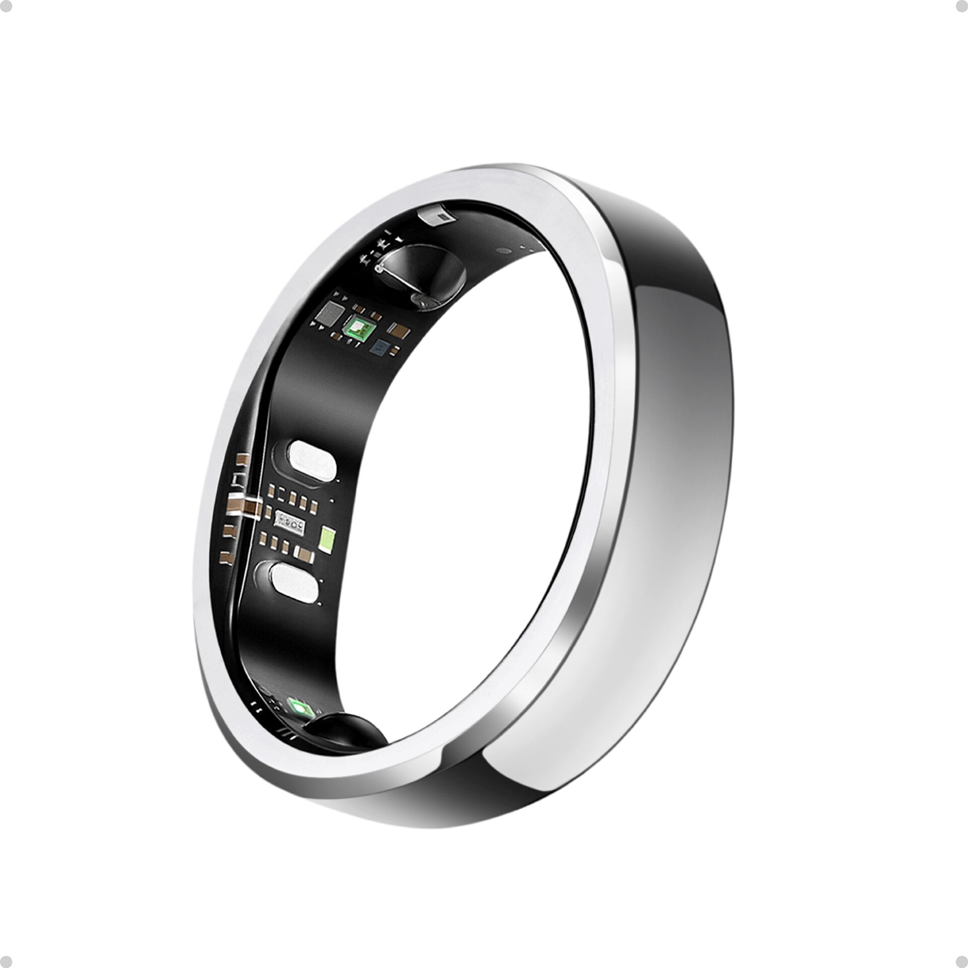 Ring, Smartwatch-Band, Chrom, Metall, Schaltkreis-Platine