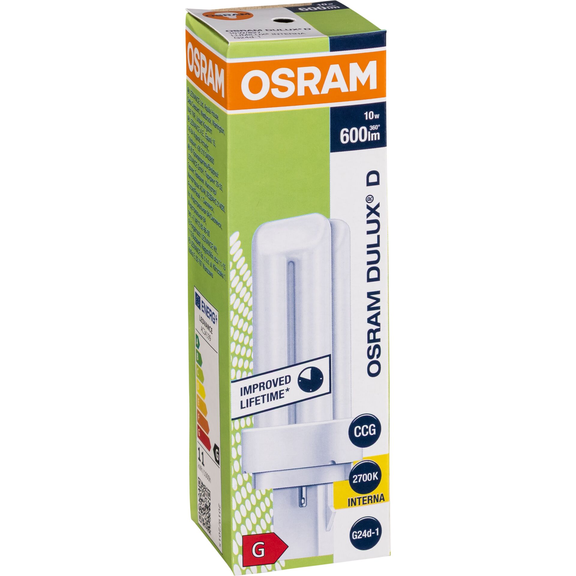 Lichtfassung, Glühbirne, G13, OSRAM, DULUX D
