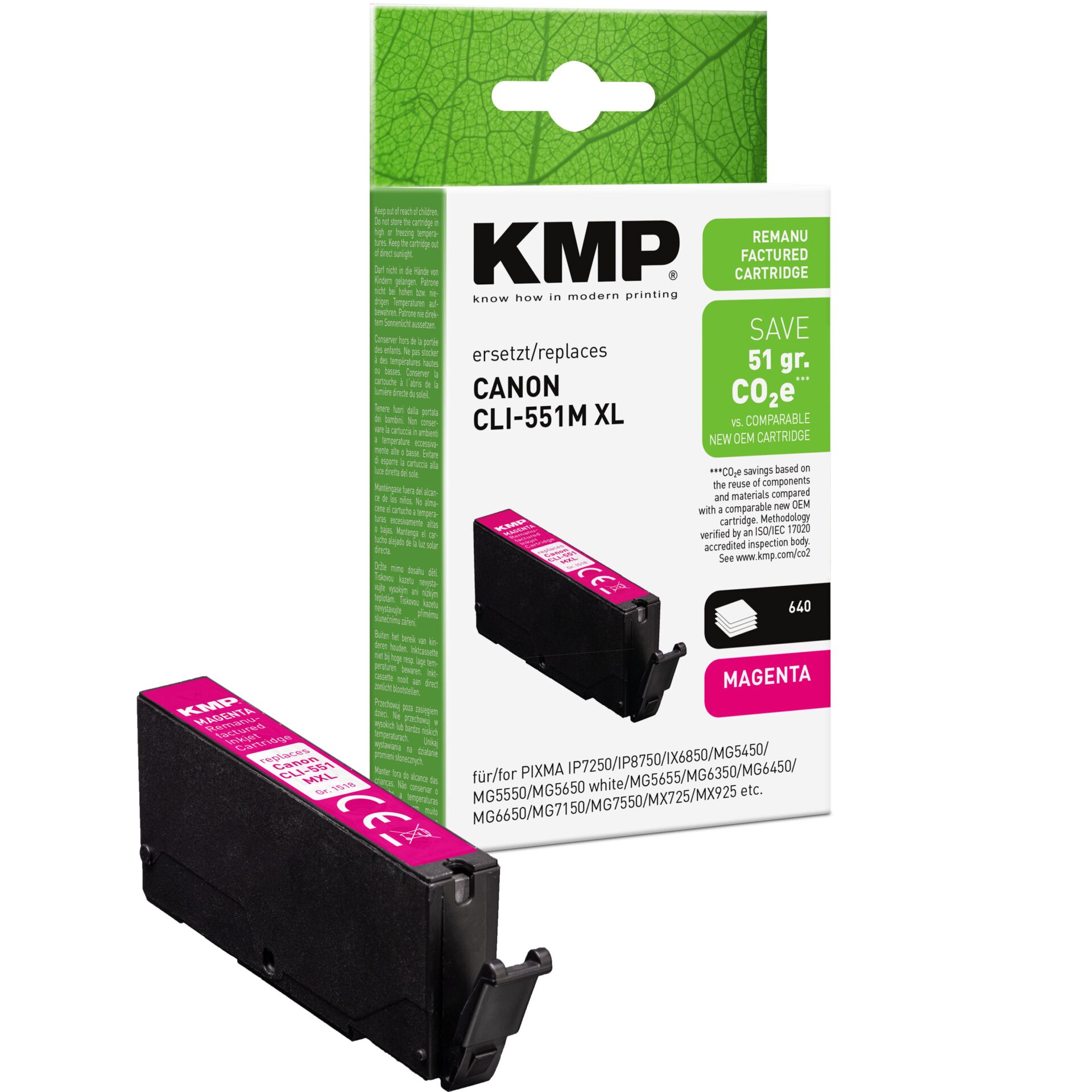 Adapter, Elektronik, Tintenpatrone, Canon, XL, Magenta, KMP Refill