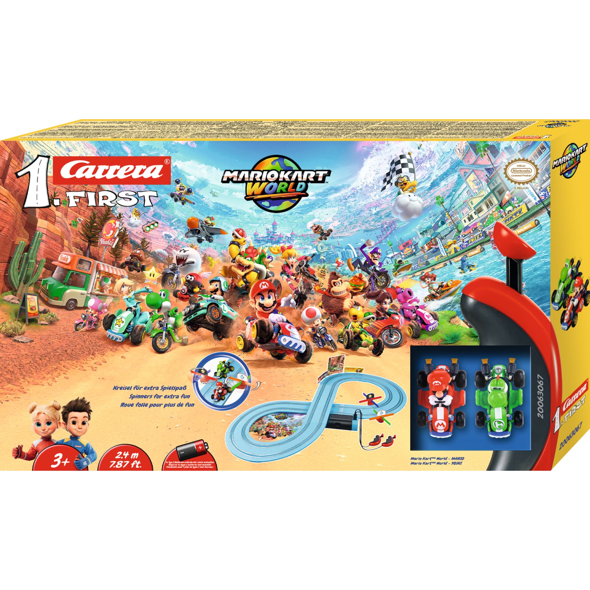 Mario Kart, Spielset, Rennbahn, Kartonbox, Kinder Spielzeug