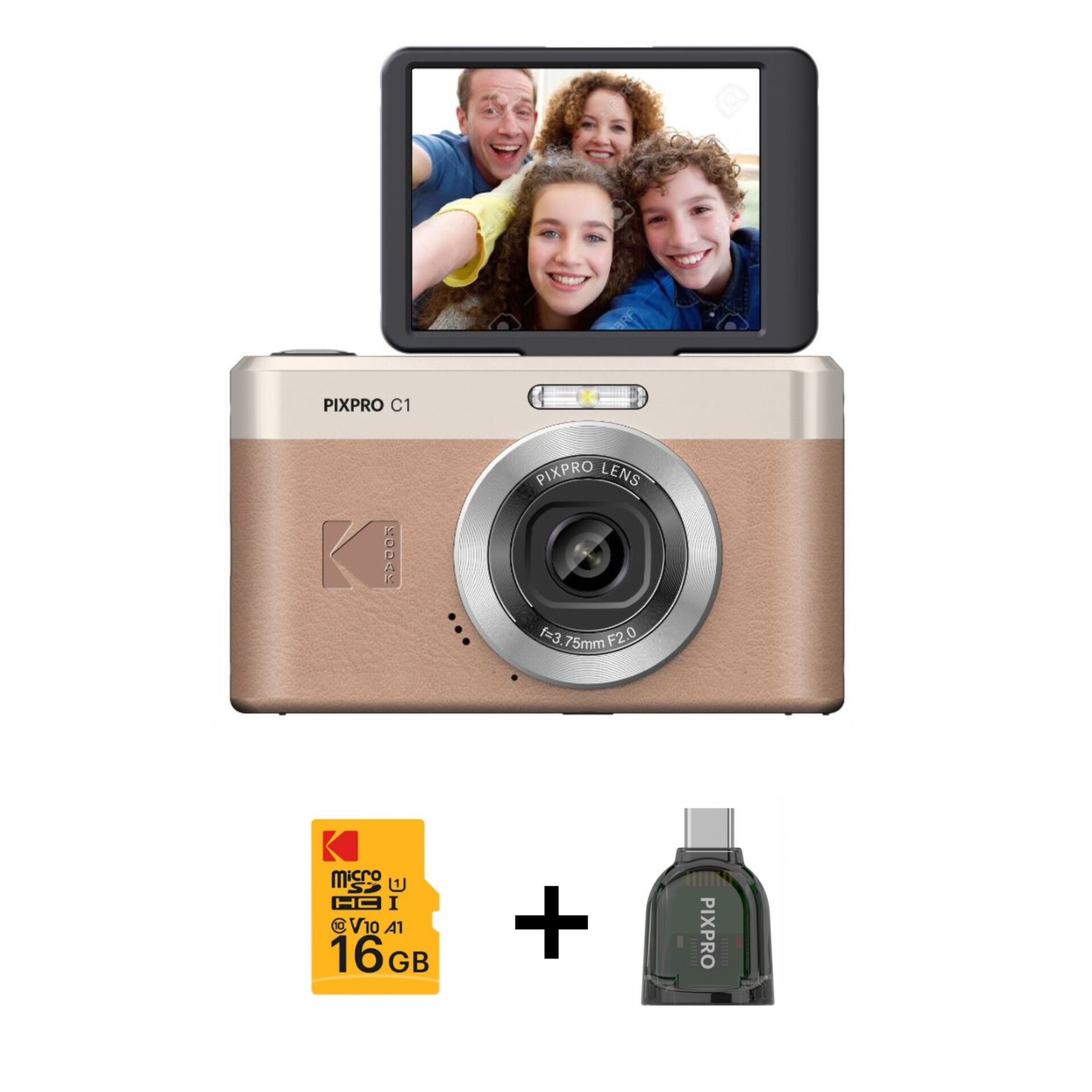Kamera, Point-and-Shoot, Mit Aufsteck-LCD, 16 GB Speicherkarte, Adapter?