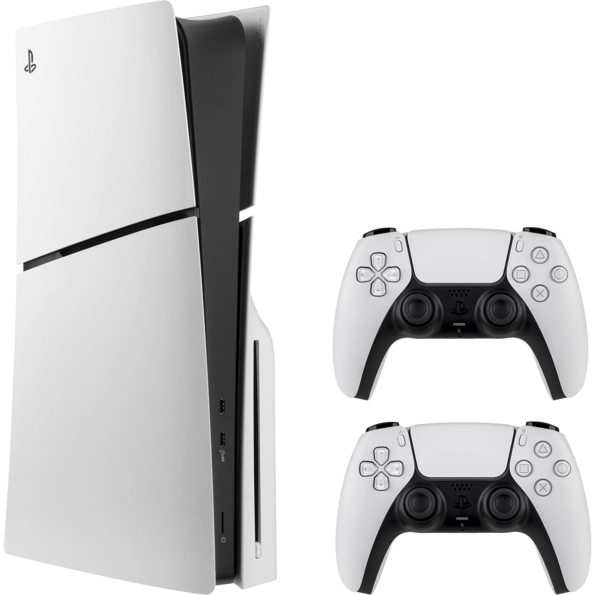 PlayStation 5, PS5, Konsole, Schwarz-weiß, Controller
