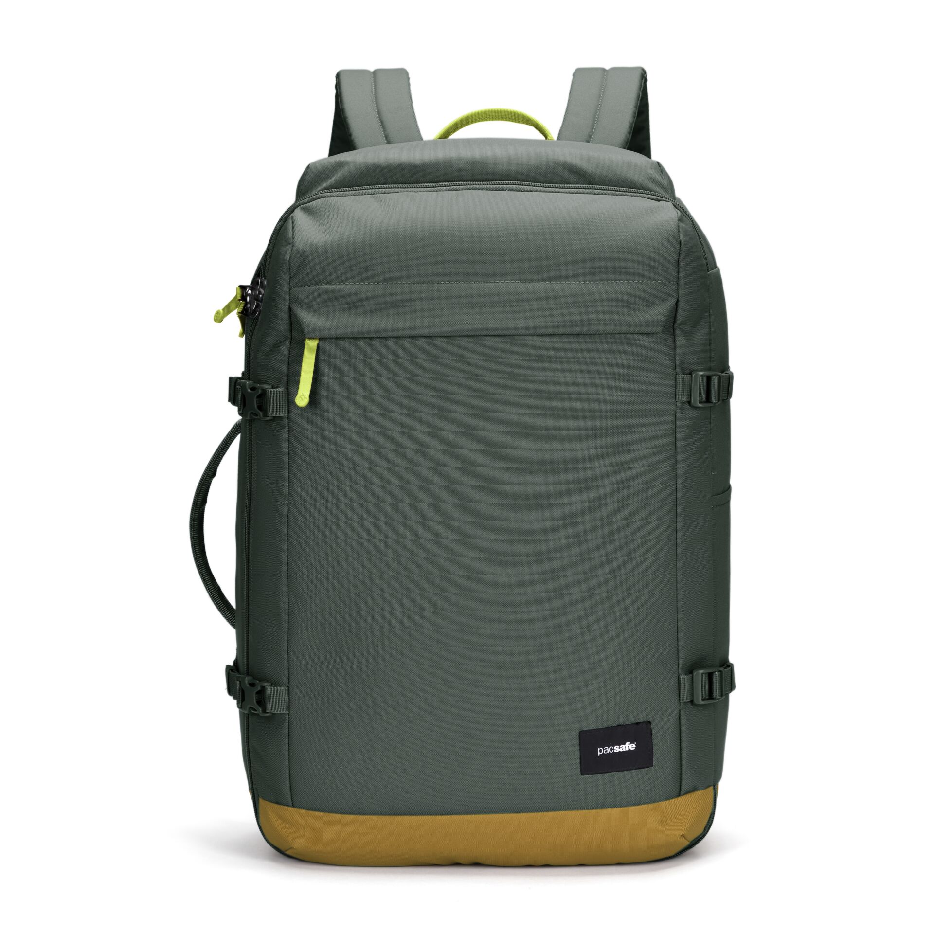 Rucksack, Rucksack, Nylon, Grün, Gelb Akzent
