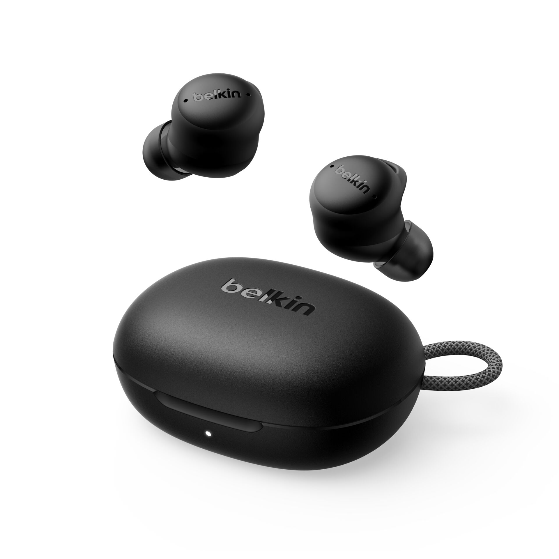 In-Ear Kopfhörer, Wireless Earbuds, Bluetooth, Schwarz, Ladekoffer