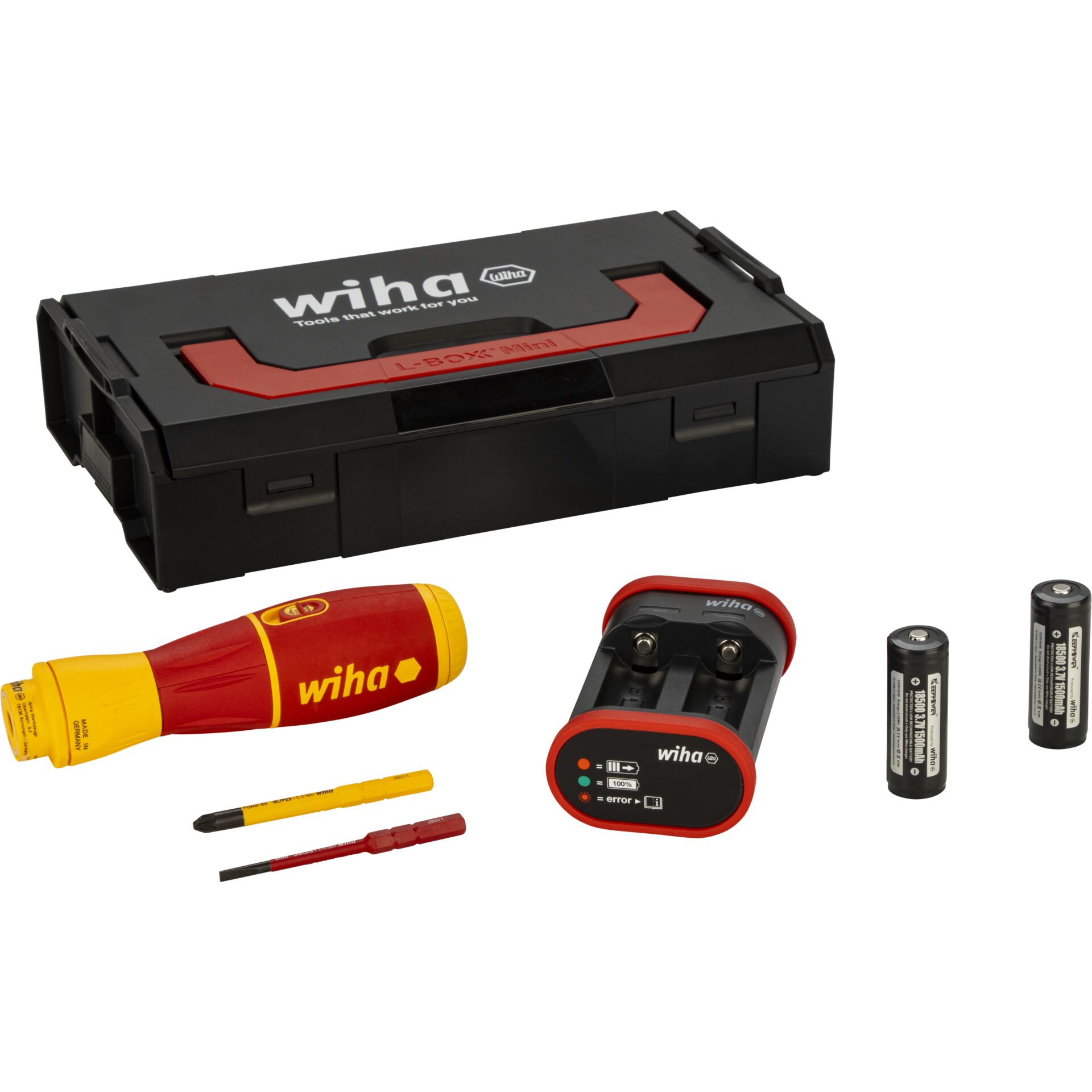 Gerät, Schraubenzieher, Werkzeug, Elektro-Set, Schraubendreher, Batterien, Ladegerät, Werkzeugset
