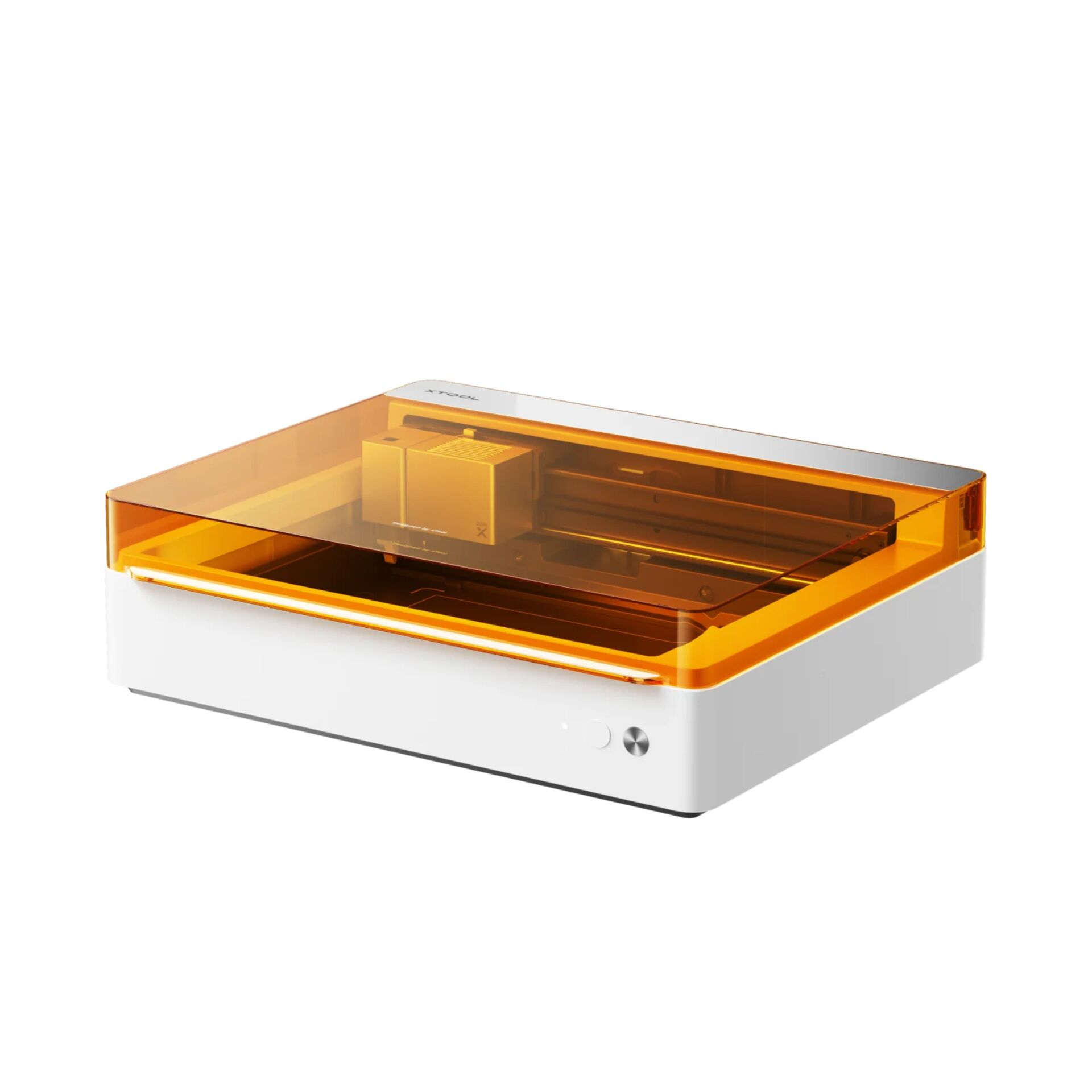 3D-Drucker, Slicer, Transparenter-Oranger-Deckel, Desktop-Processor, Kompakt-Kiosk