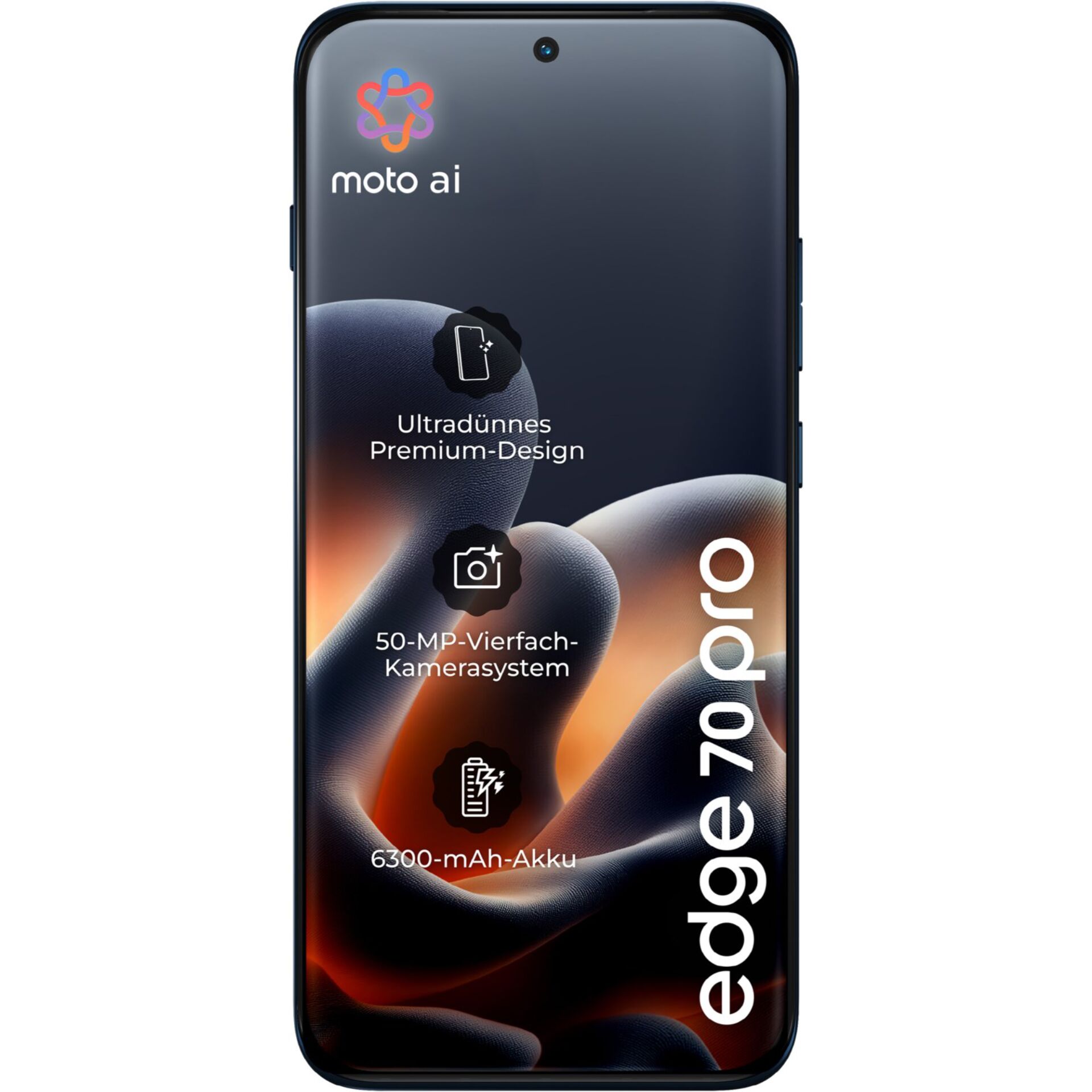 Smartphone, OLED-Display, Ultradünnes Design, 50 MP Kamera, 6300 mAh Akku