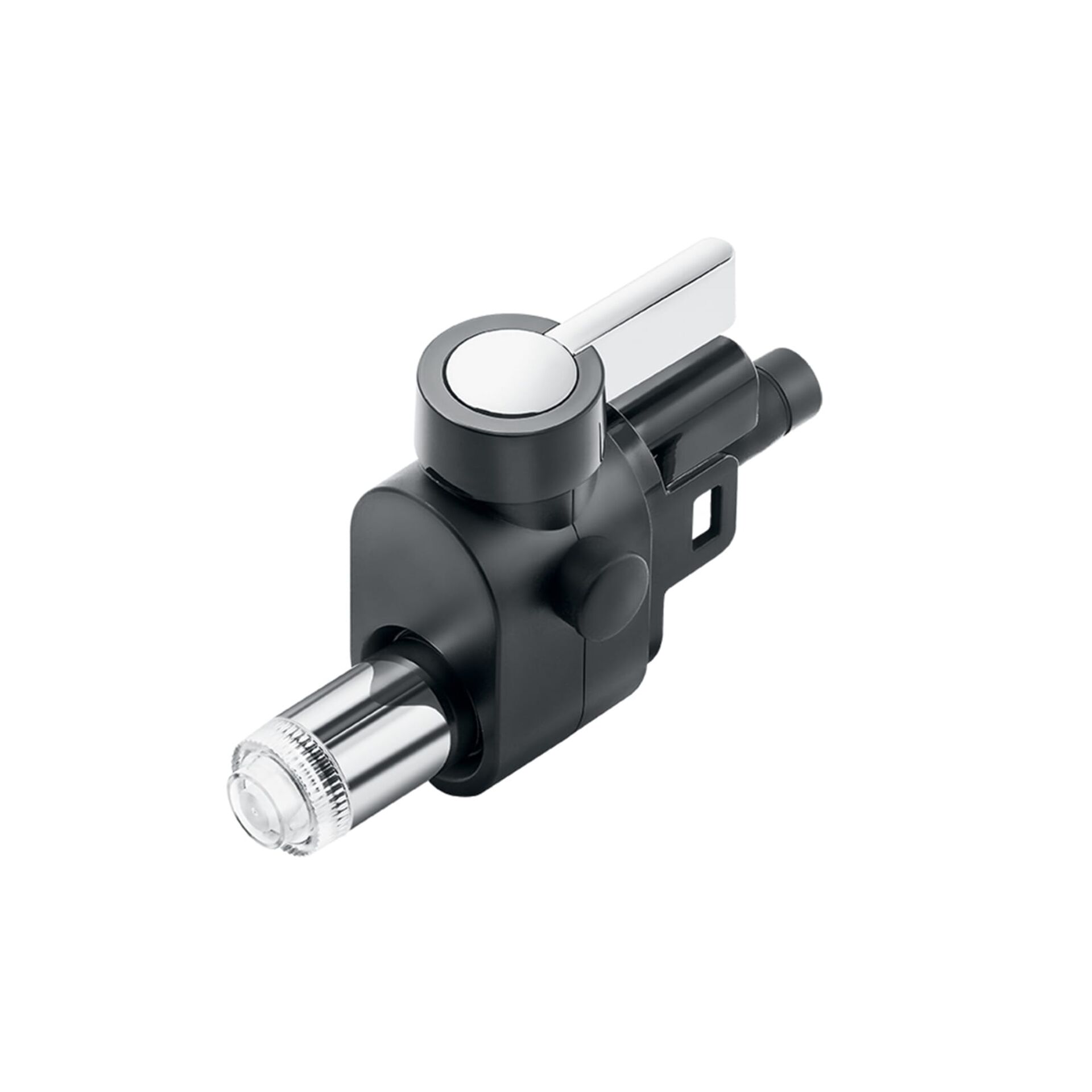 Klemmmechanismus, Schwenkarm, Schraub-Adapter, Sicherheitsverschluss, Metallzylinder