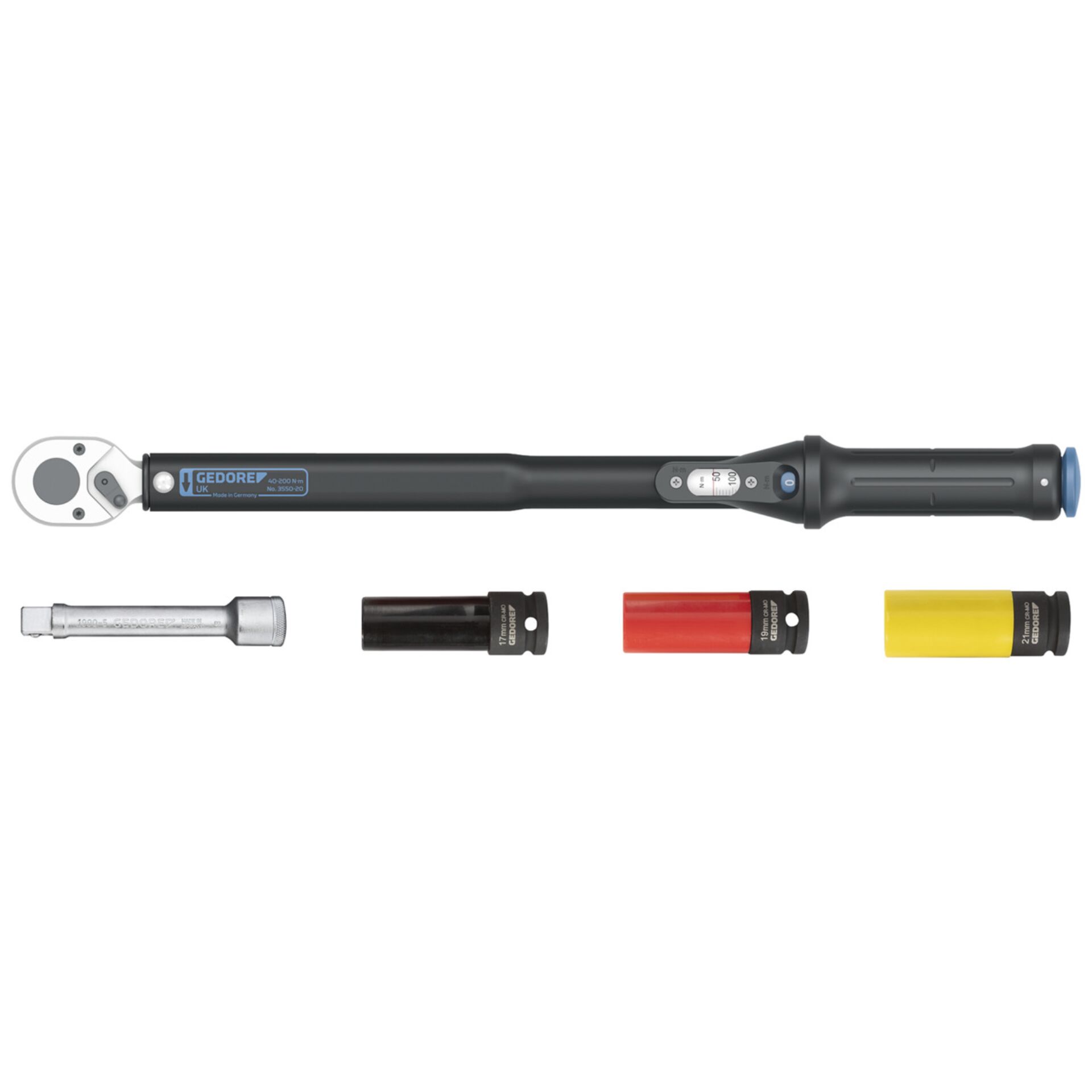 GEDORE TORCOFLEX UK Set 1/2" 40-  200 Nm 5-teilig
