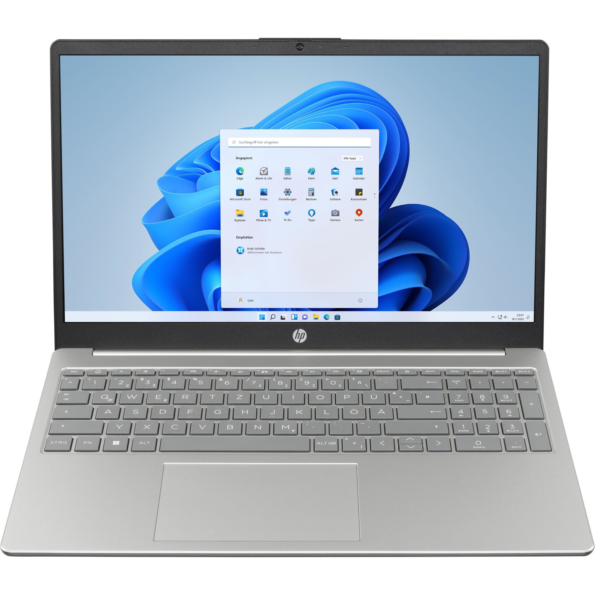 laptop, notebook, silber, Tastatur, Windows