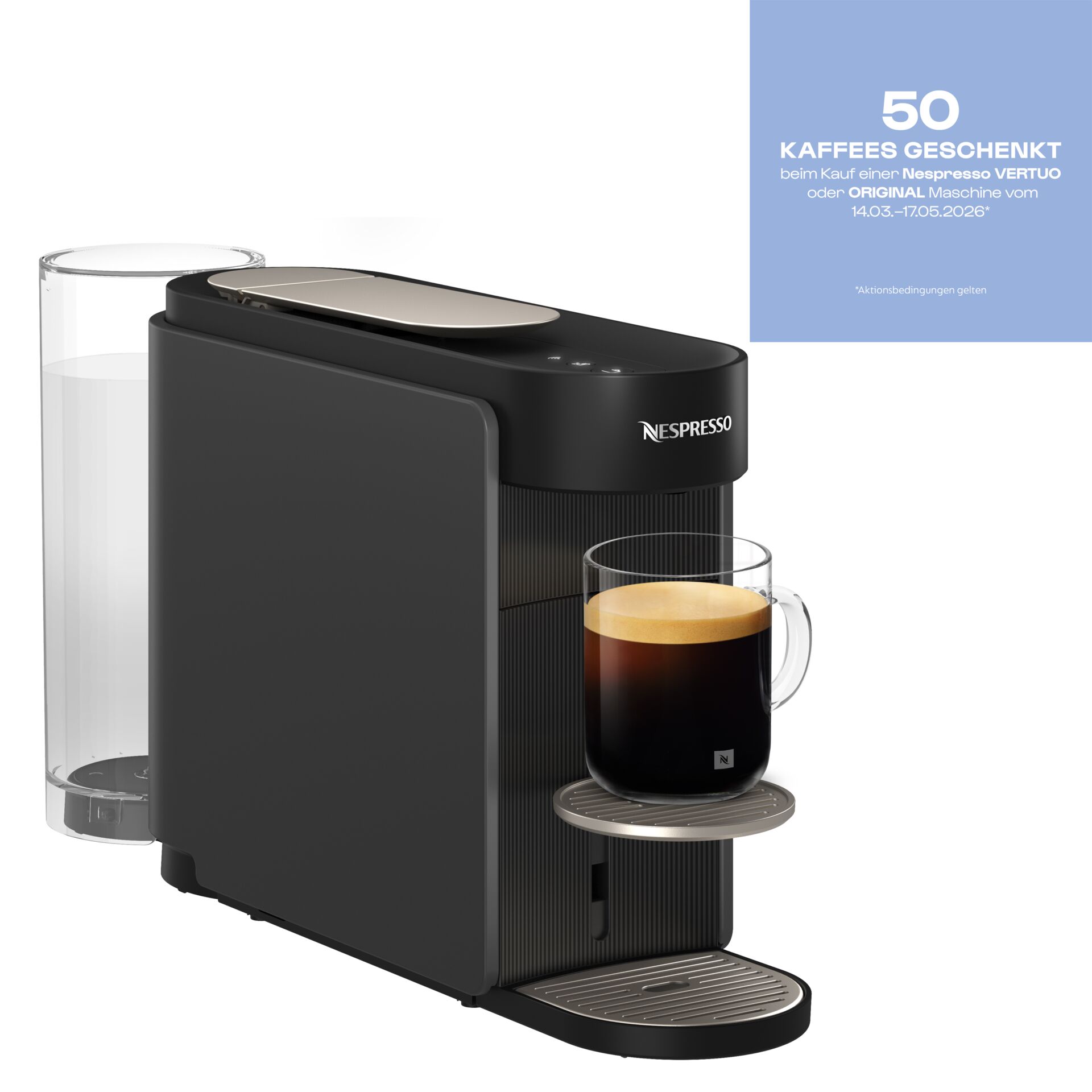 Kaffeemaschine, Espresso, Milchbehälter, Kaffeeauslauf, Schwarz, Kaffeemaschine, Espressomaschine, Kapselmaschine, Nespresso, Filterkaffee