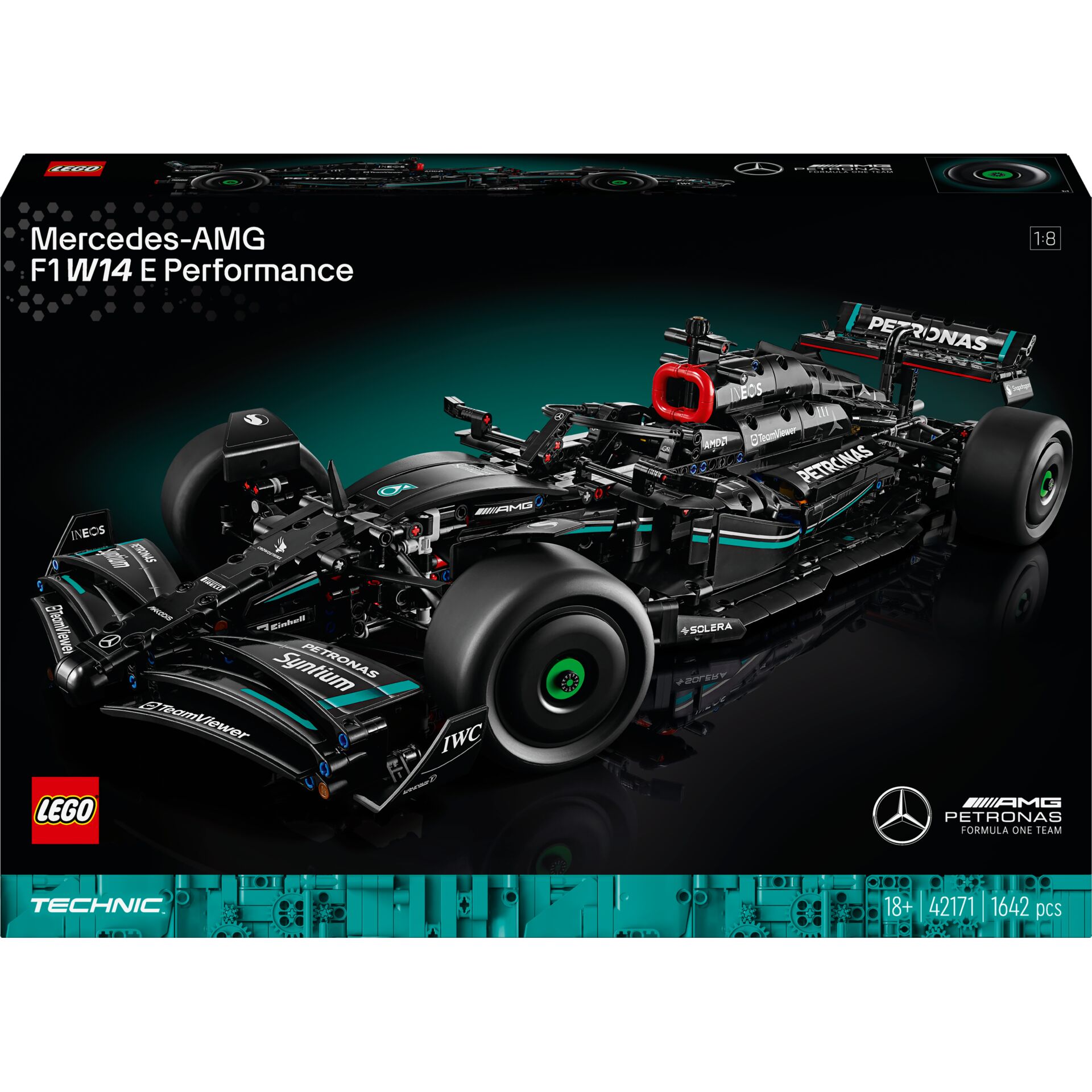 Lego, Mercedes AMG, F1 Auto, Technic, 1:8