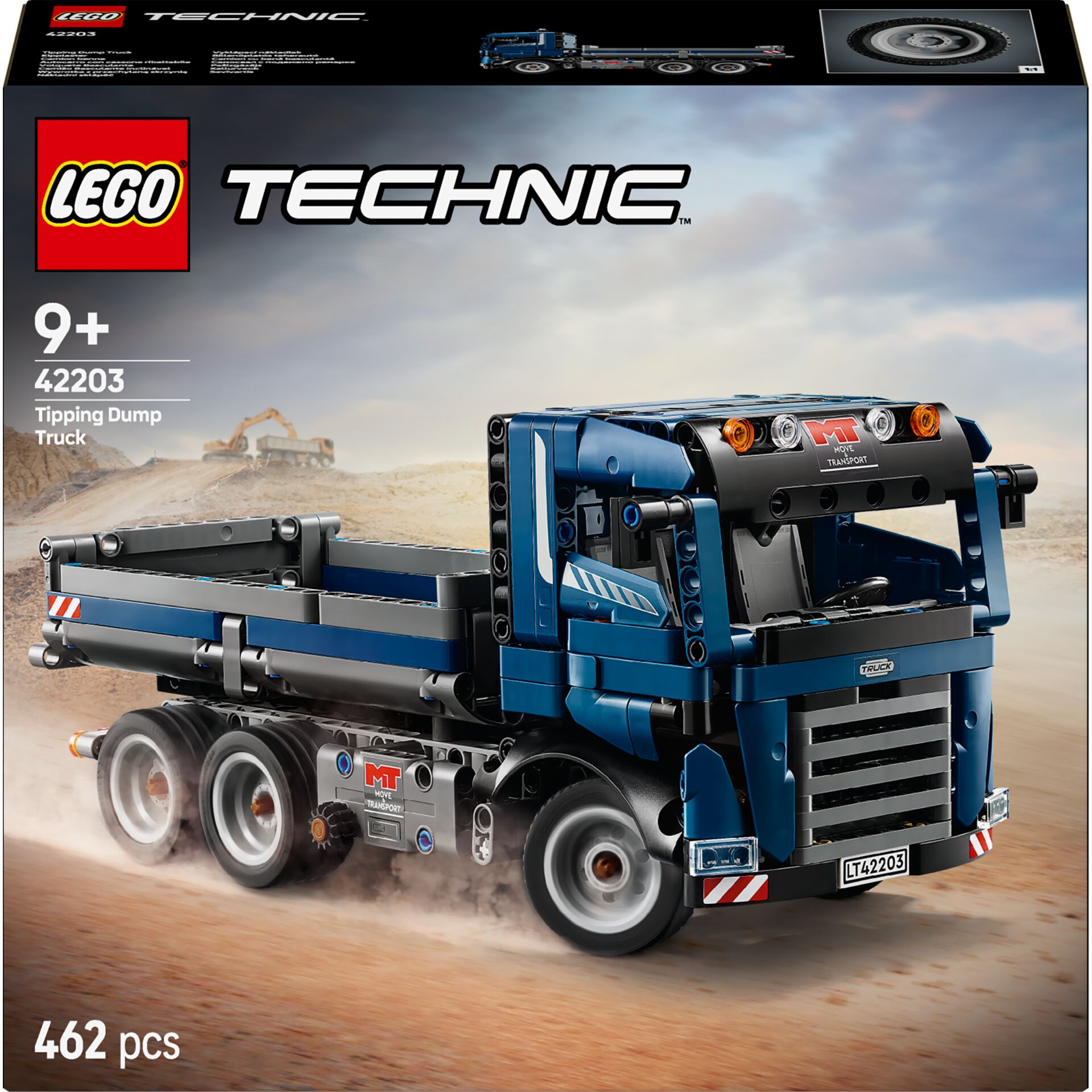 Tipping Dump Truck, Truck model, Lego Technic, Construction vehicle, 462 pieces