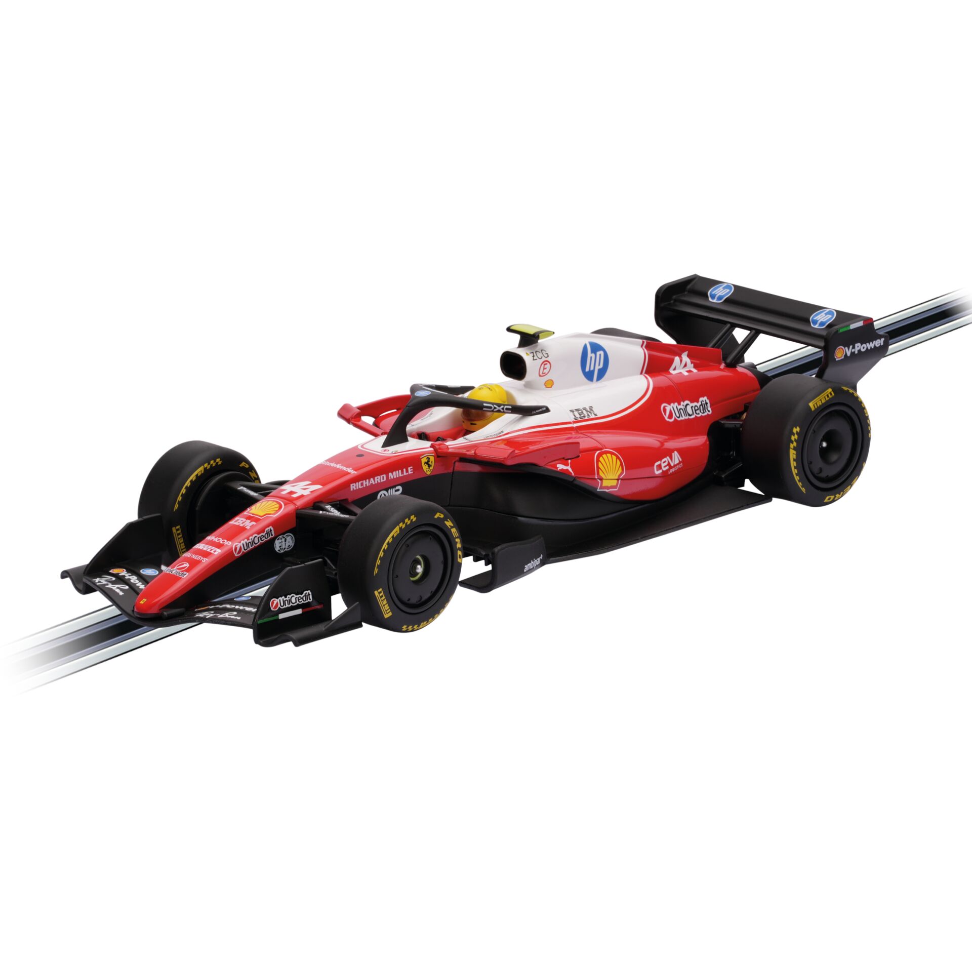 Formel1 Auto, Rennwagen, Rot, Saisonlogos, Frontflügel