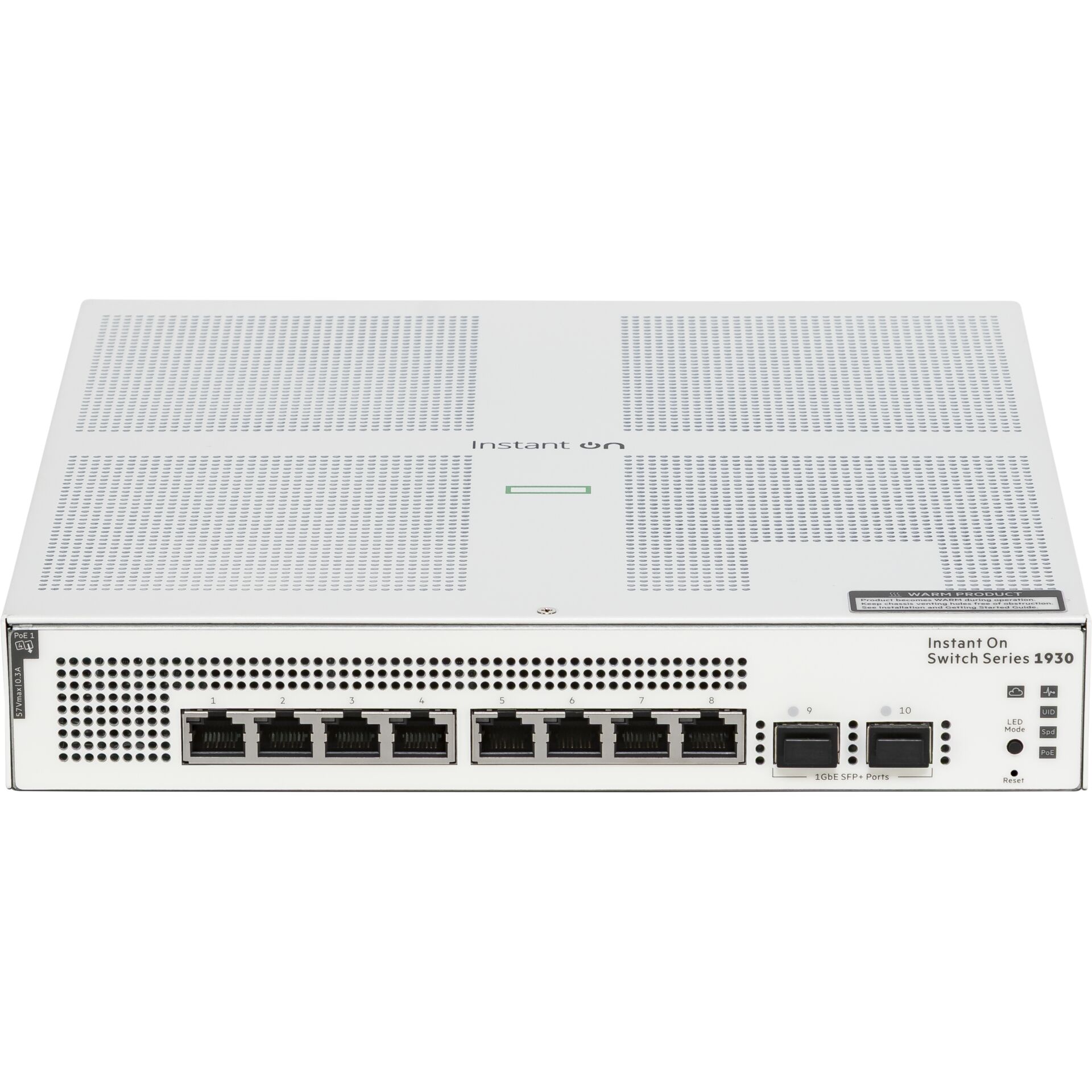switch, netzwerk-switch, 8-ports, rack-mount, poe