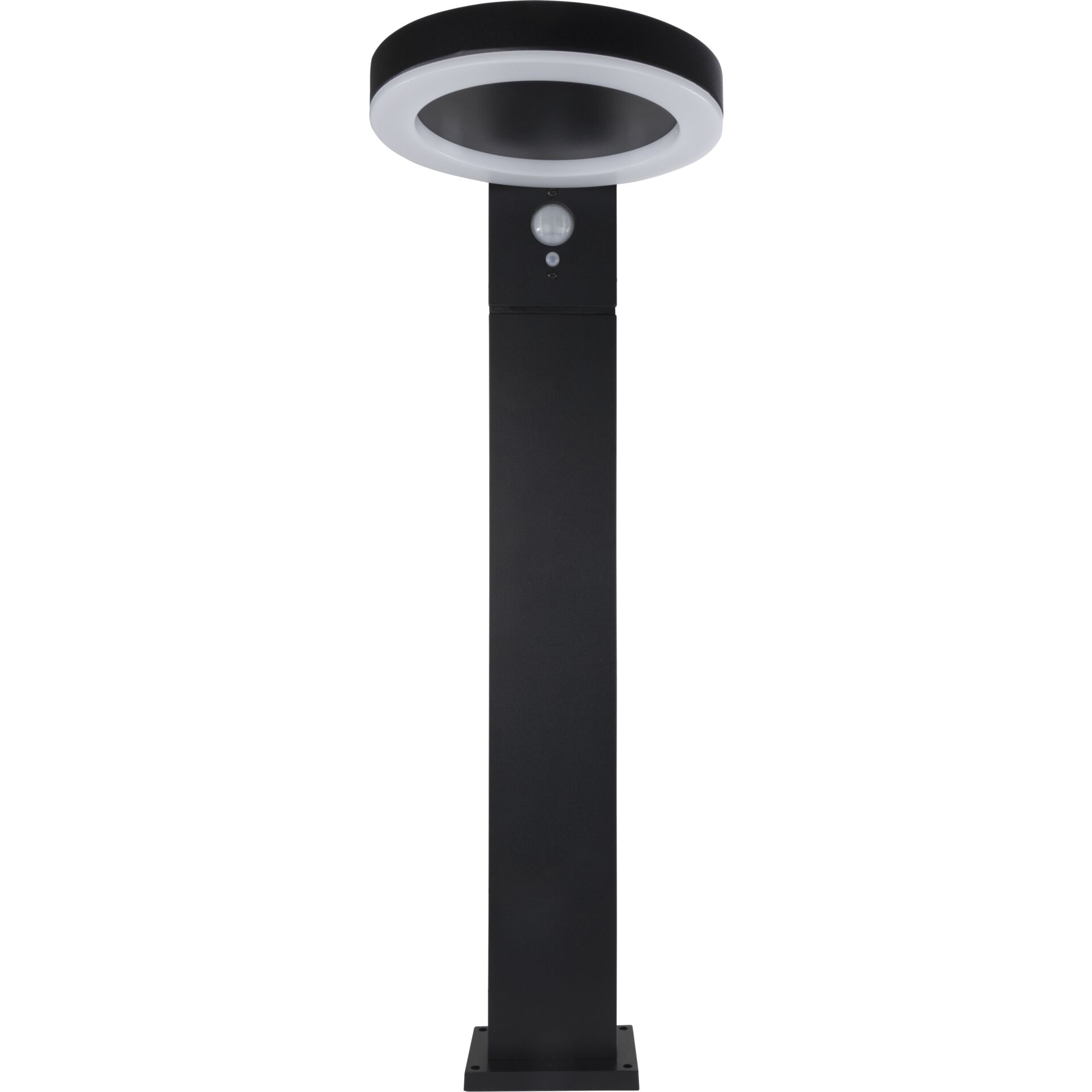 REV LED Solar Stehleuchte Round  schwarz