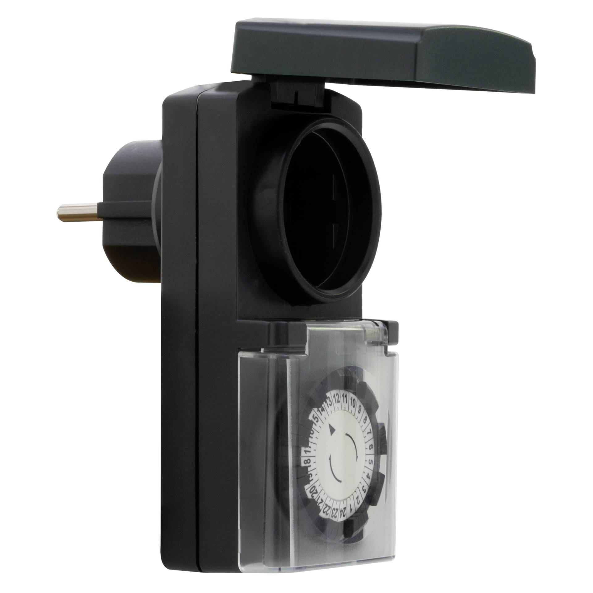 REV Zeitschaltuhr mechanisch  Outdoor, schwarz      0025700409