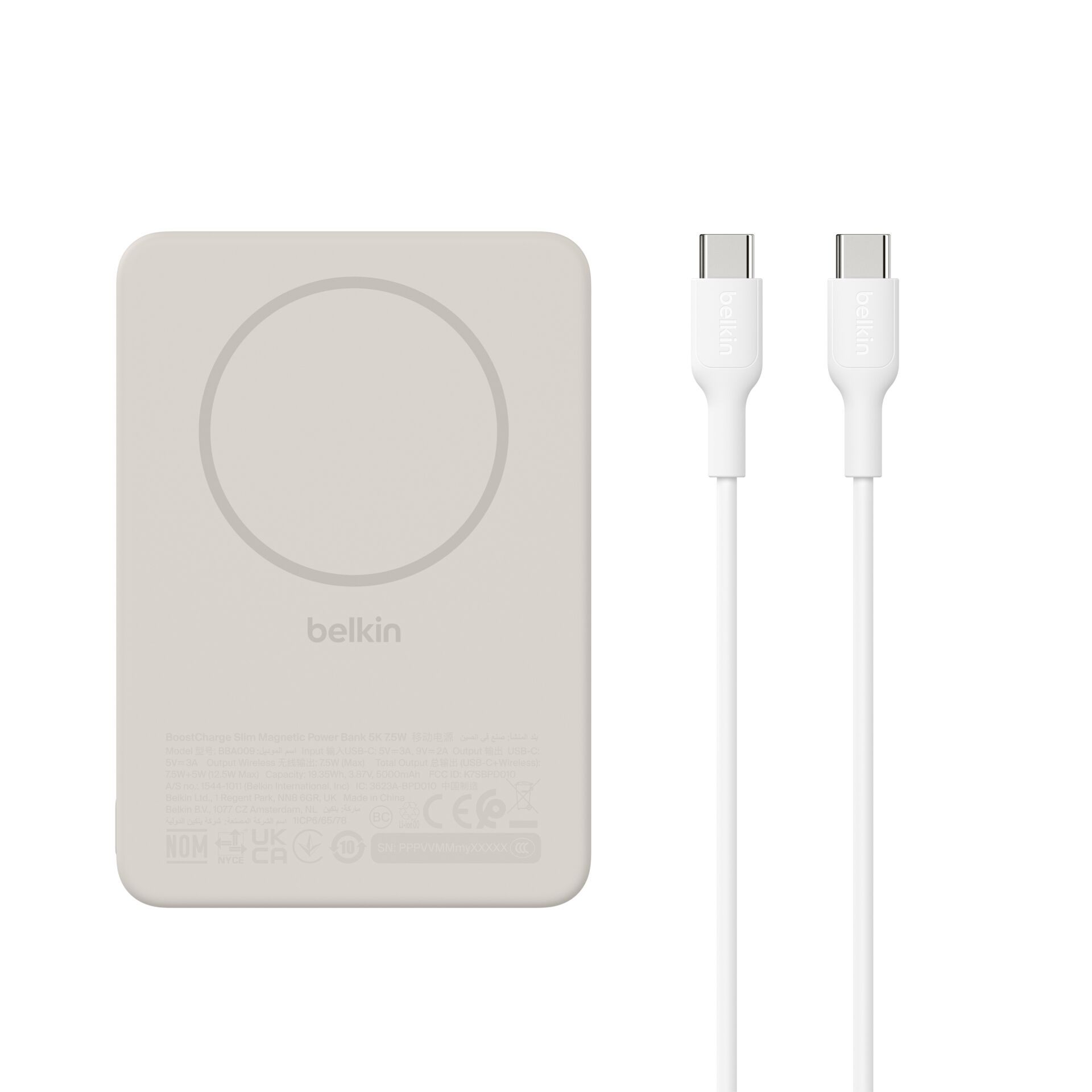 Powerbank, Kabellose, USB-C, Magnetisch, Belkin