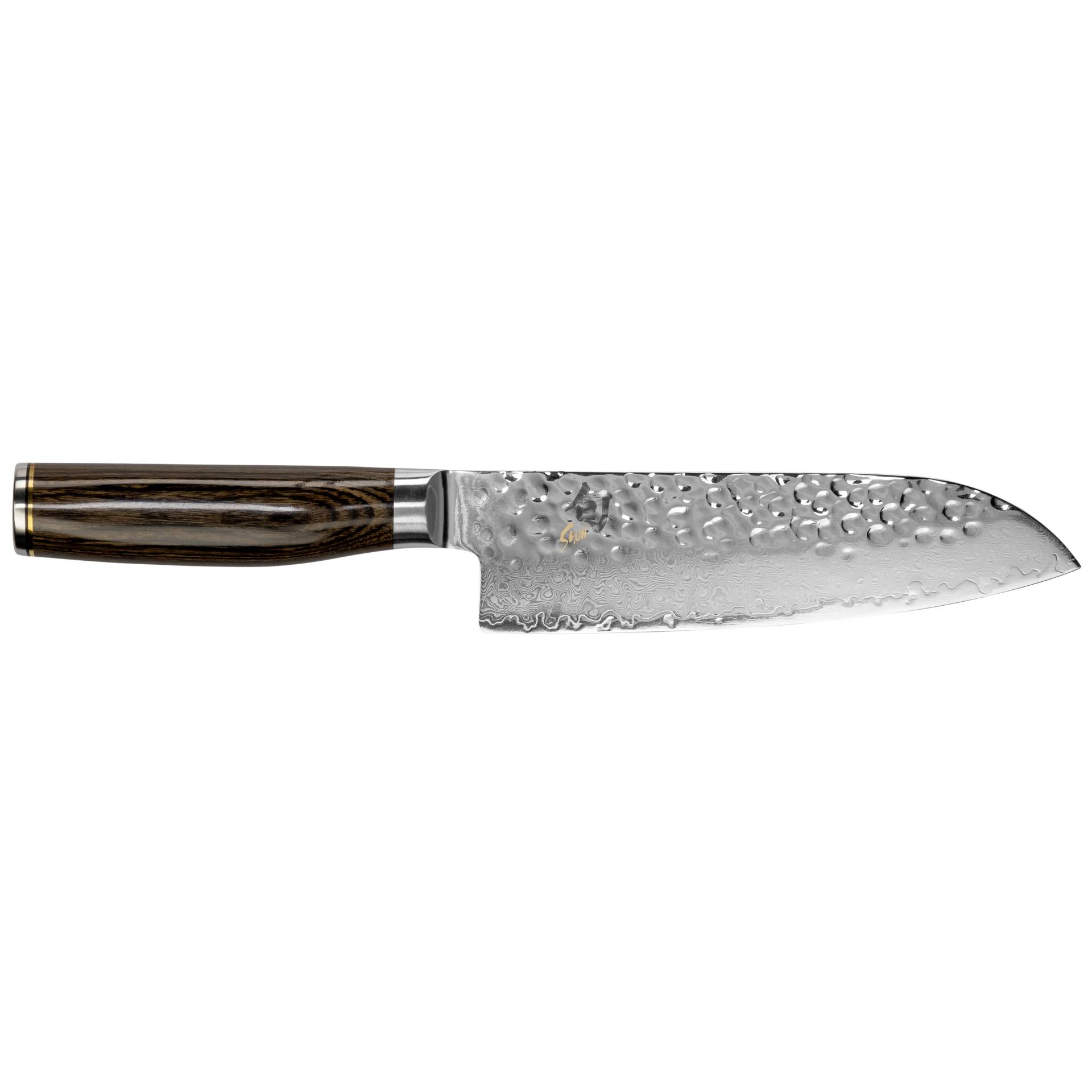 Kochmesser, Damast-Messer, Holzgriff, Rasierender Rücken, Küchenmesser