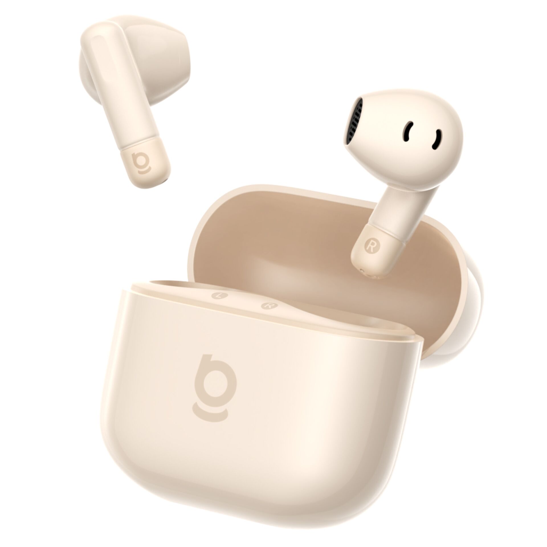 In-Ear-Kopfhörer, Drahtlose Ohrenstöpsel, Ladehülle, Beige, Ohrhörer