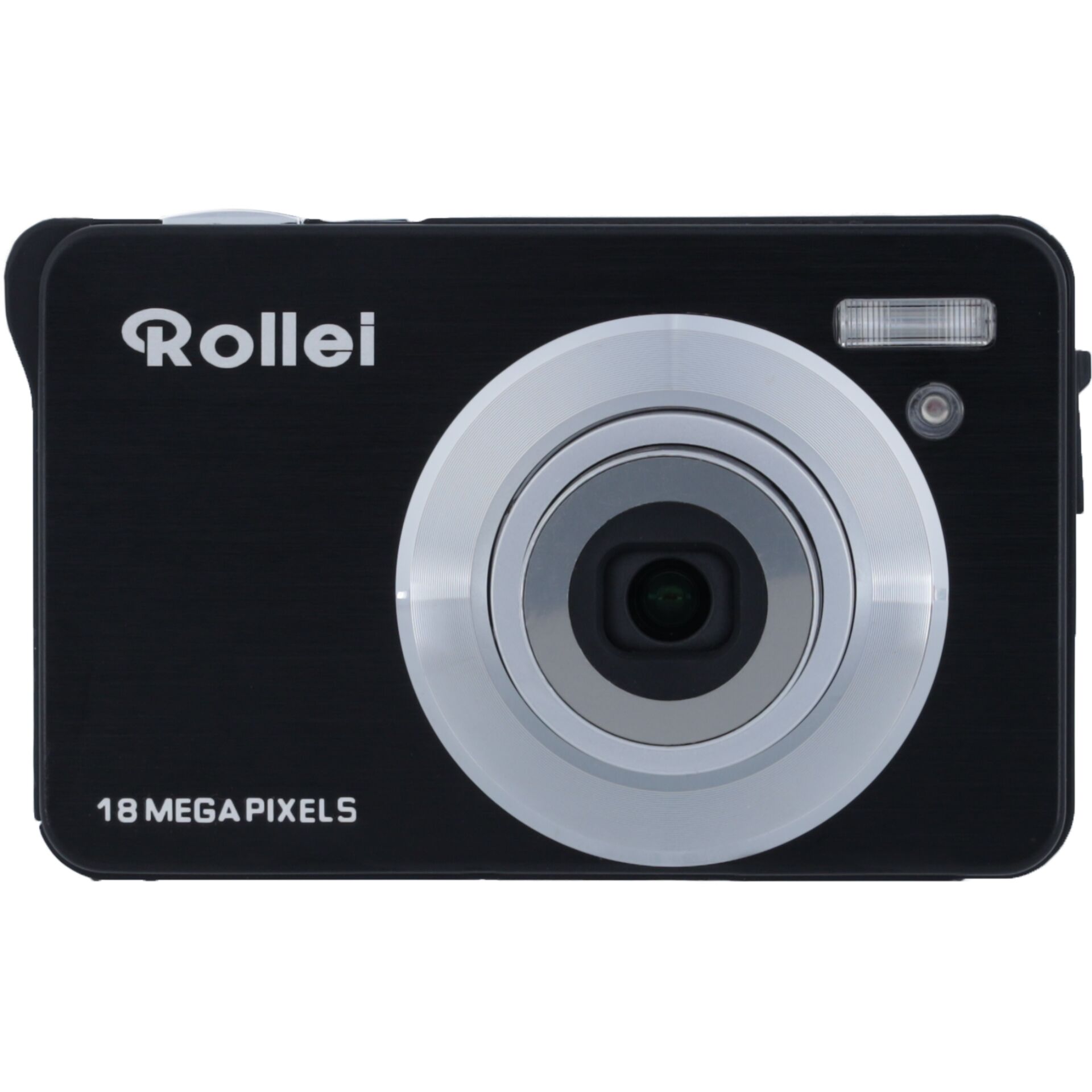 kamera, kompakt, 18 megapixel, linsenansicht, flash