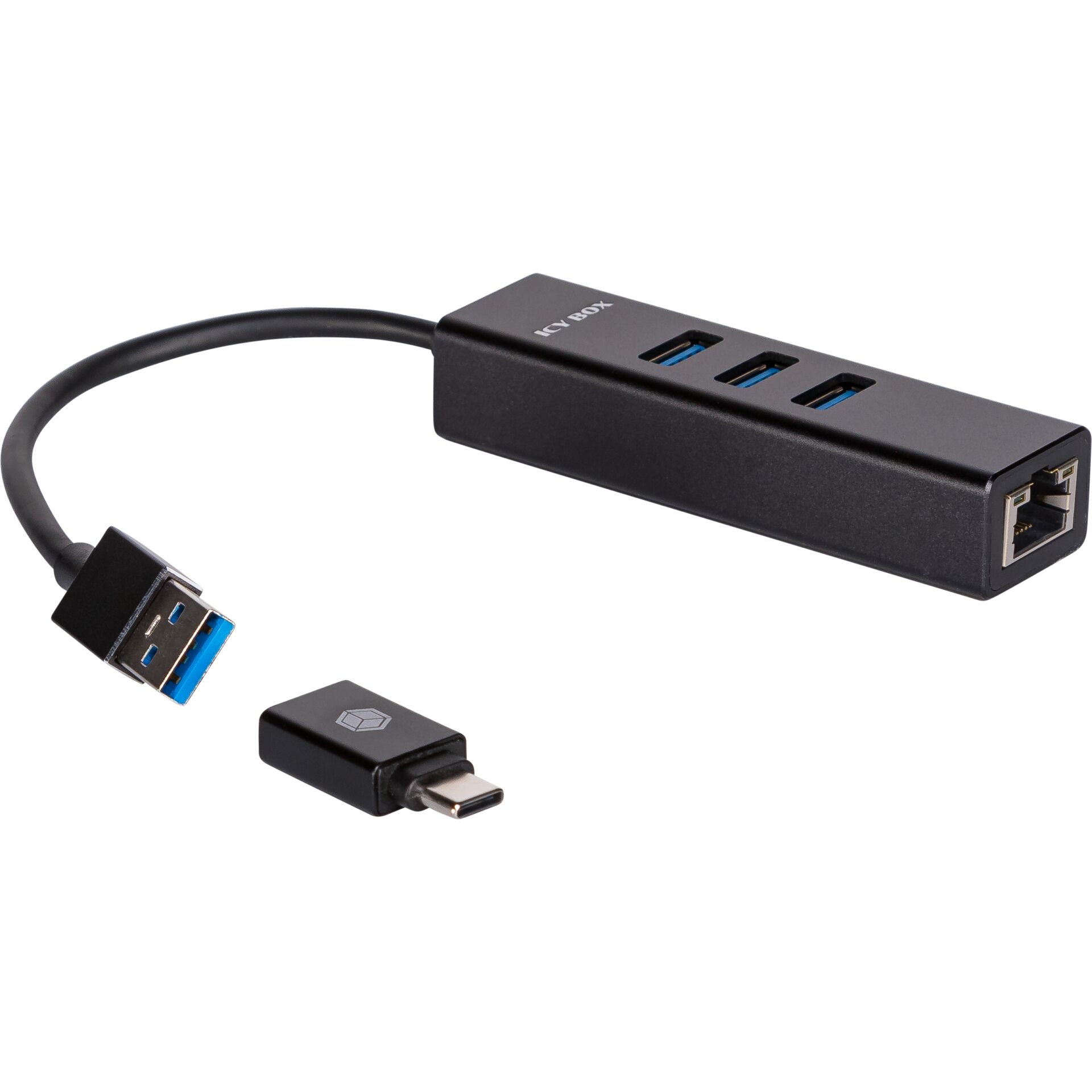 USB-Hub, USB 3.0, 4-Port, Adapter?, USB-C?