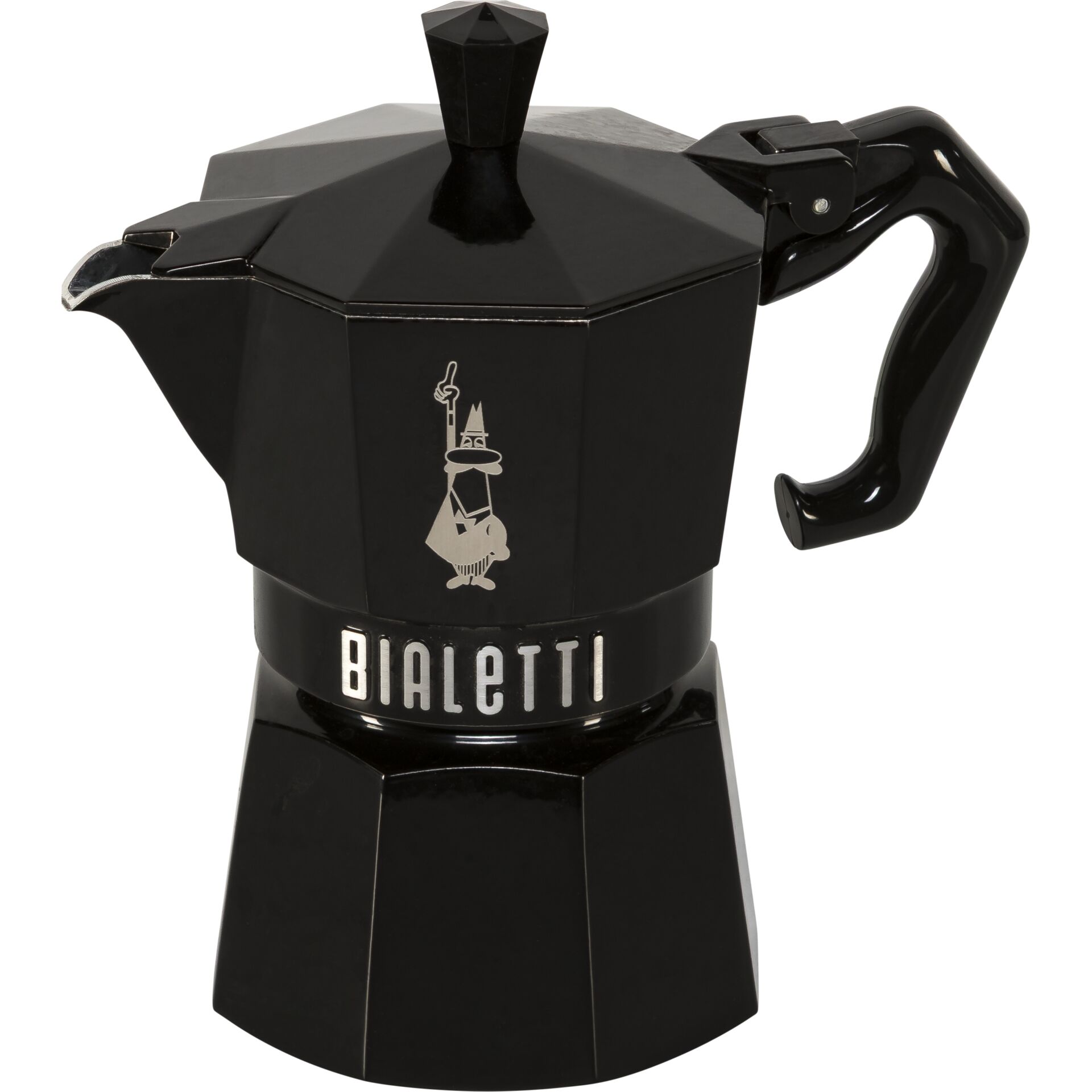 Kaffeemaschine, Espresso-Pot, Schwarz, Moka-Kanne, Bialetti