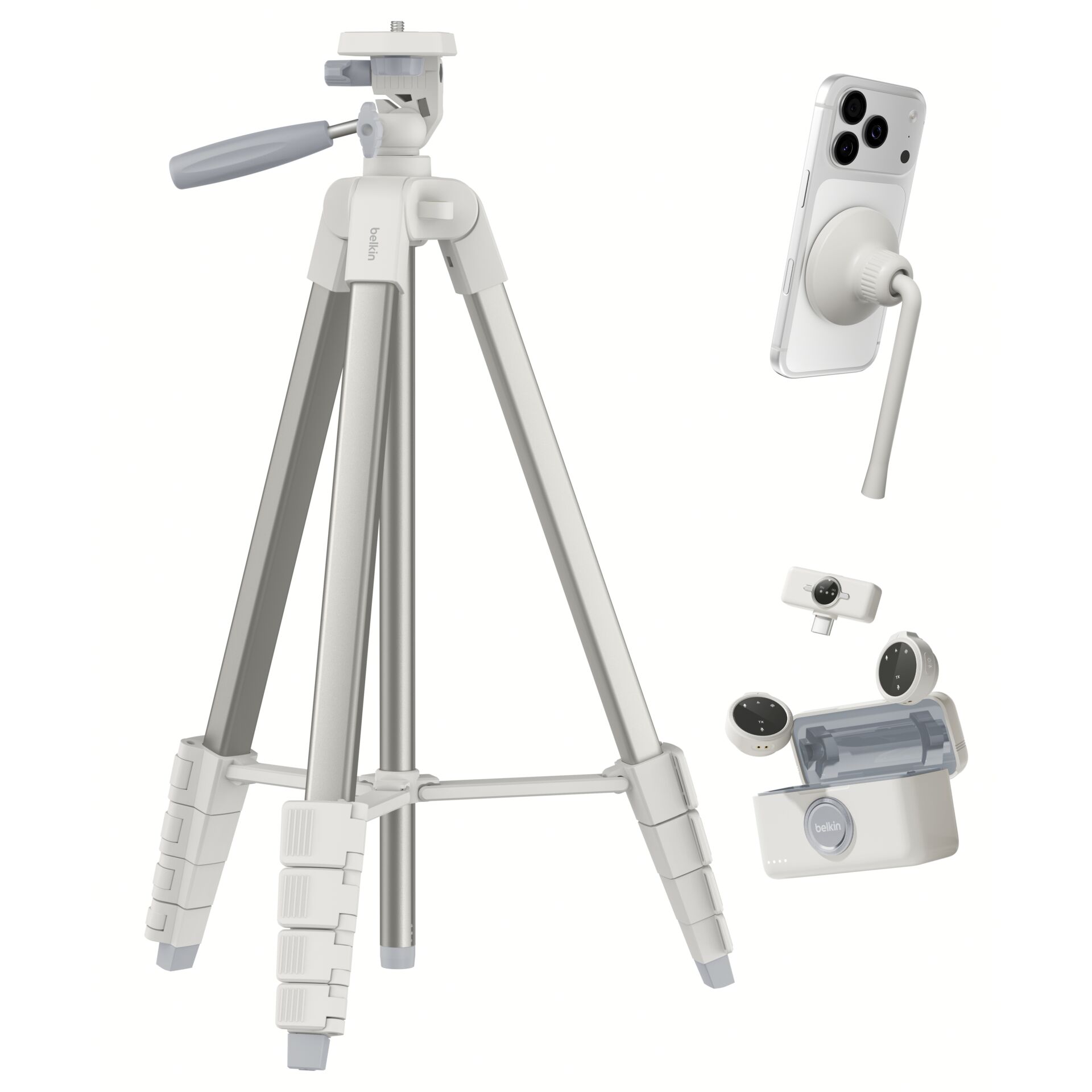 Stativ,  Smartphone-Halter, Tripod, Gimbal, Beweglich