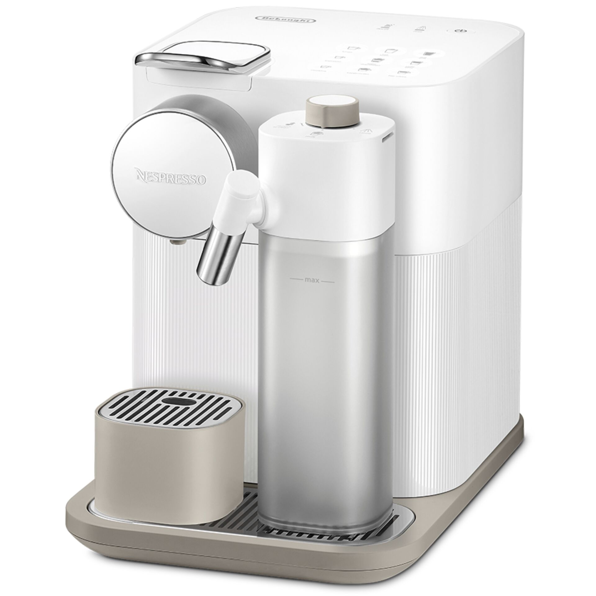 Pokal, Pokal, Kaffeemaschine, Espressoautomat, Thermoblock, Weiß, Metall, Kaffeemaschine, Kapselmaschine, Espresso, Wasserbehälter, Brüheinheit, Kaffeemaschine, Espressoautomat, Milchschaum, Wasserbehälter, Brühsystem