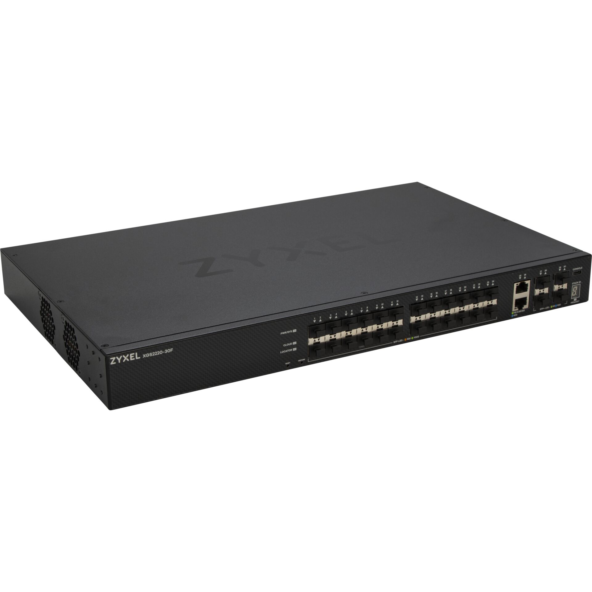 netzwerk-switch, 28-port, PoE, rack-montage, IEEE802.3