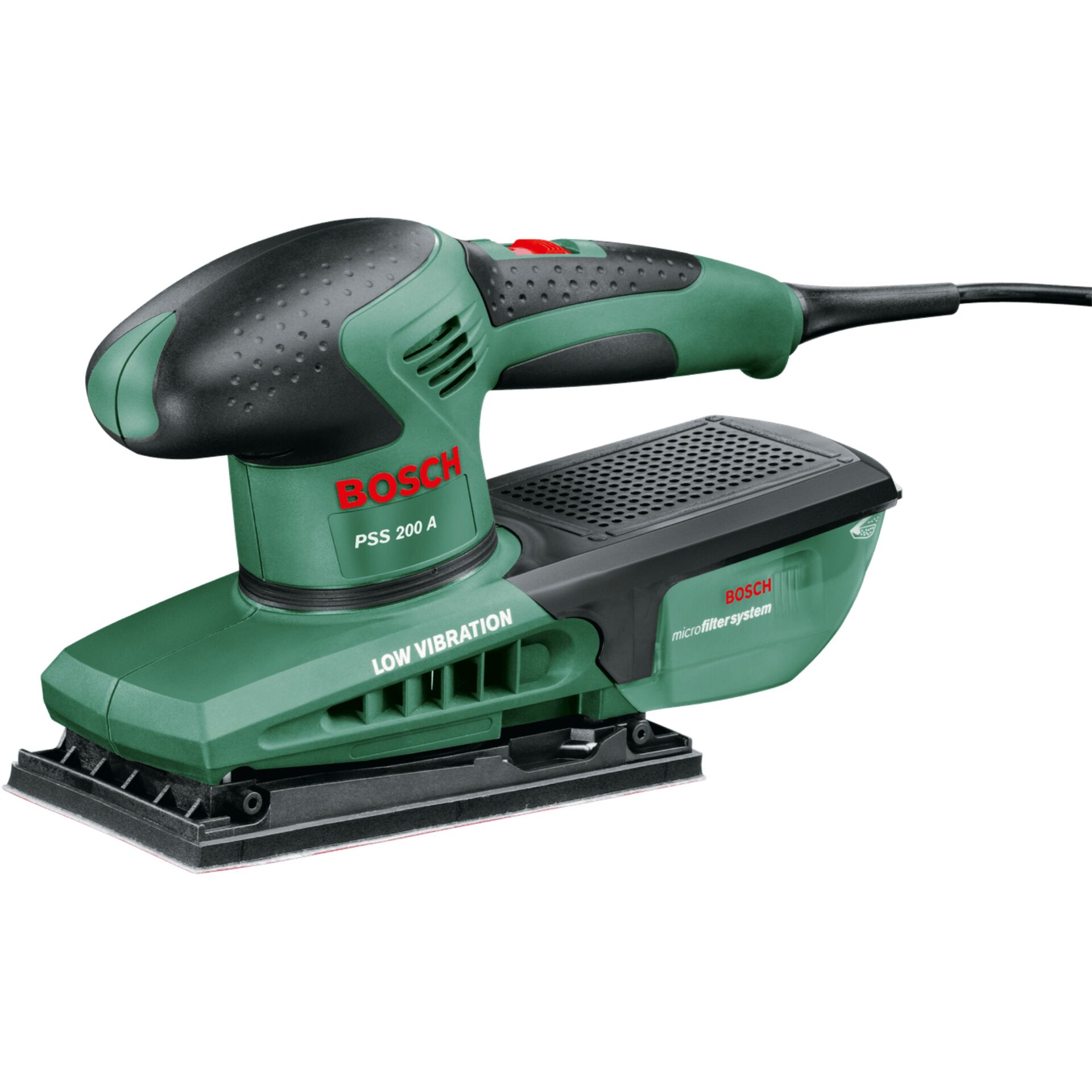 Bosch, Exzenterschleifer, PSS200A, Grün, Low Vibration