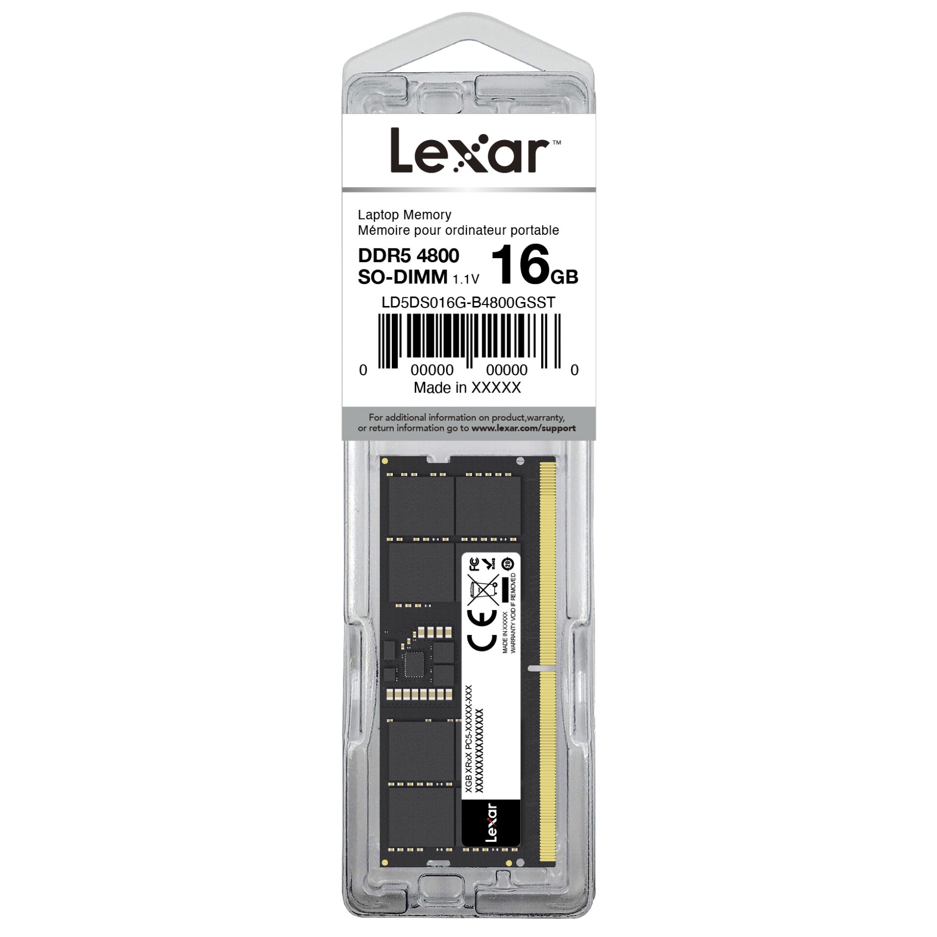 DDR5, 16GB, RAM, SO-DIMM, Laptop-Speicher