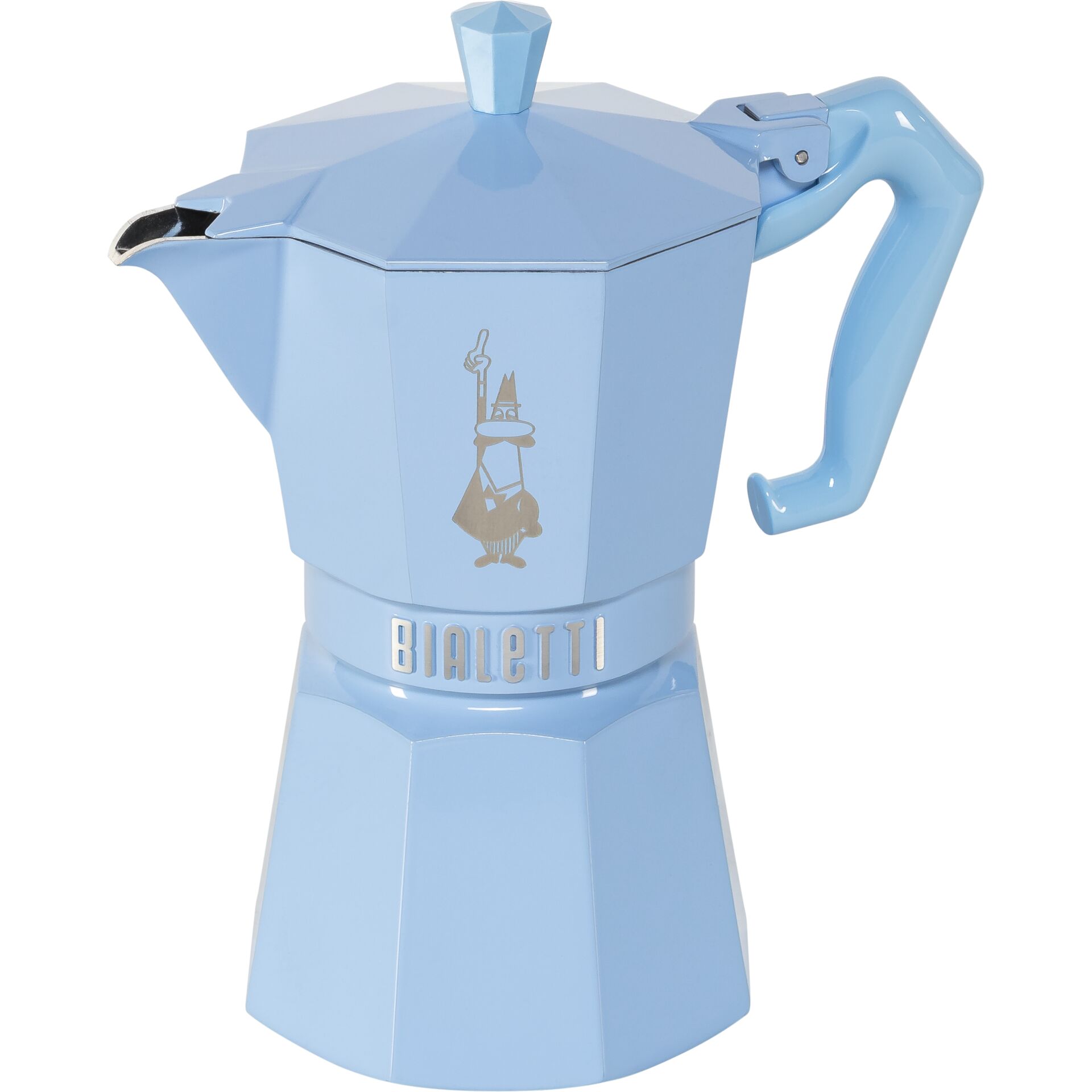 Kaffeekanne, Moka-Kanne, Kaffeemaschine, Stahl-Optik, Bialetti