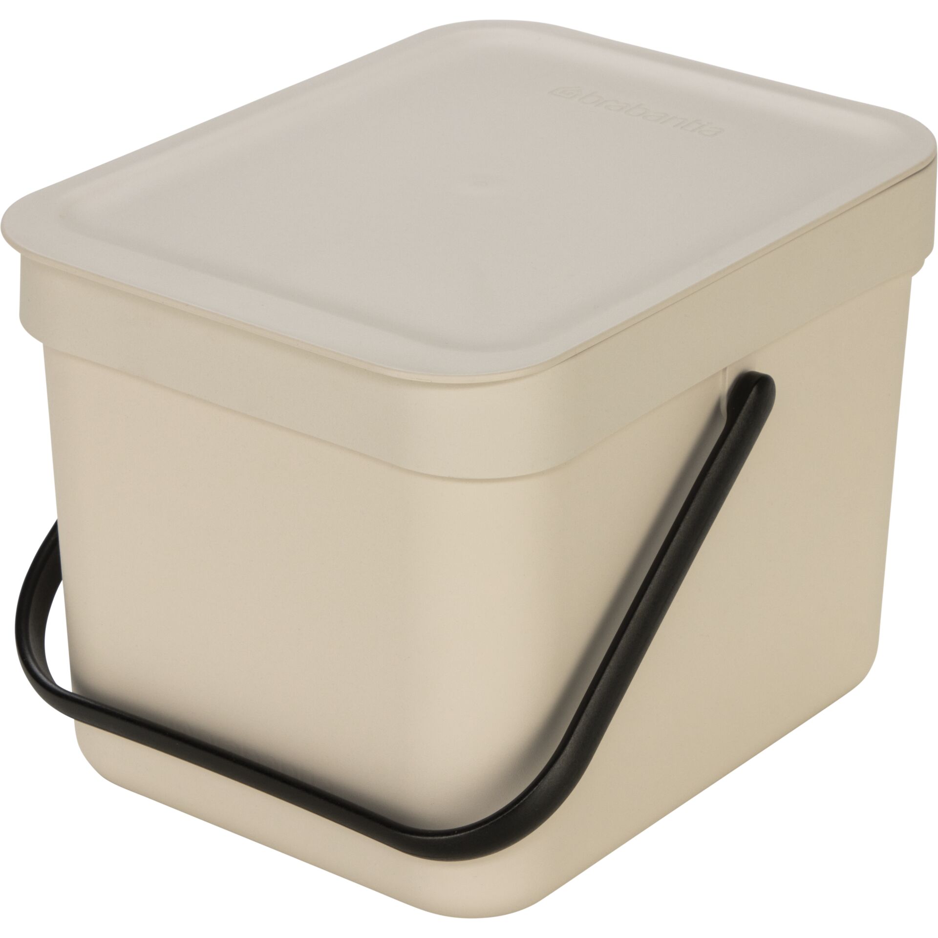 Eimer, Transportbehälter, Kunststoff, Beckengriffe, Beige
